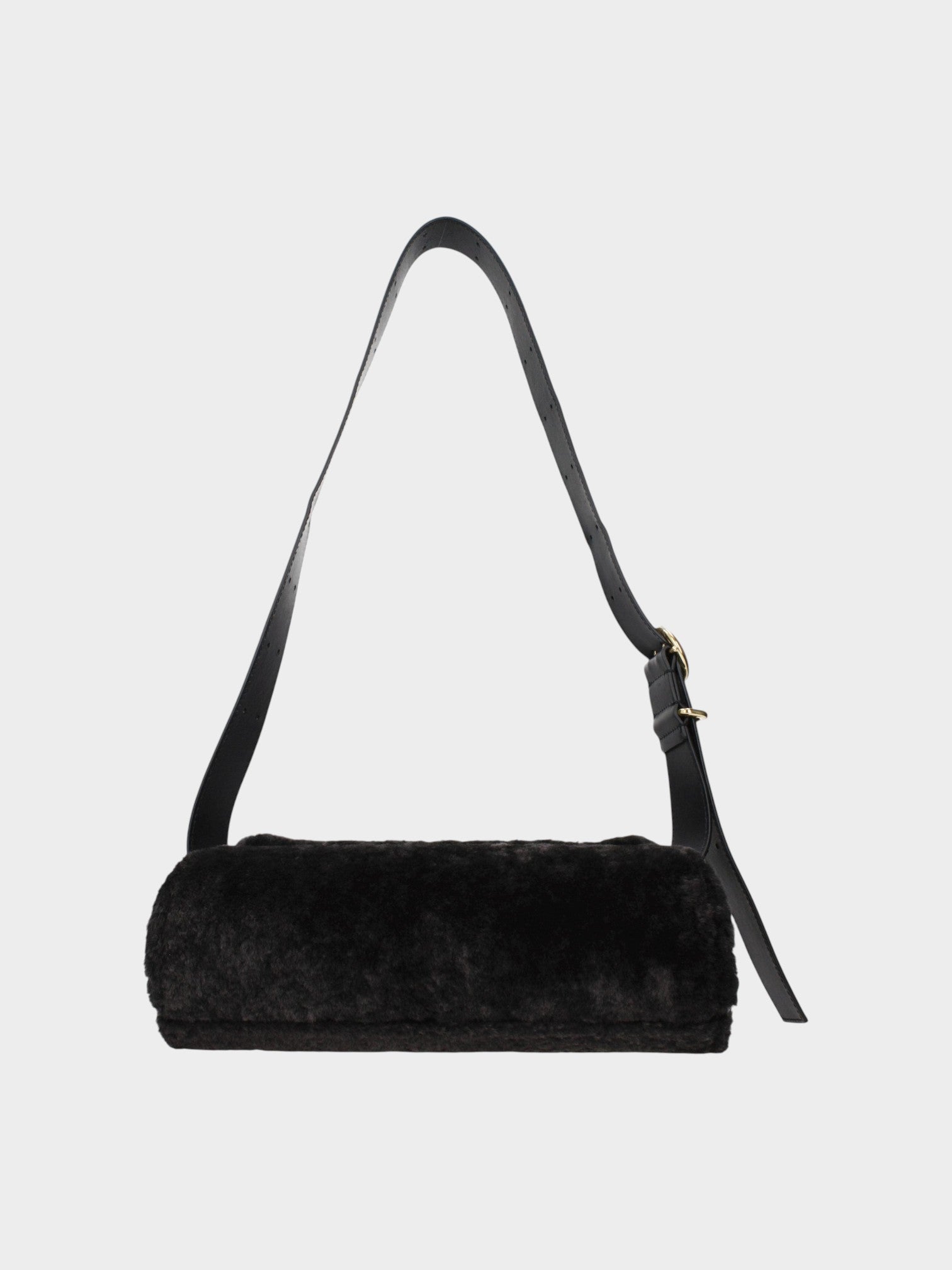 Jil Sander Black Fur Crossbody Bag-thumbmail-3