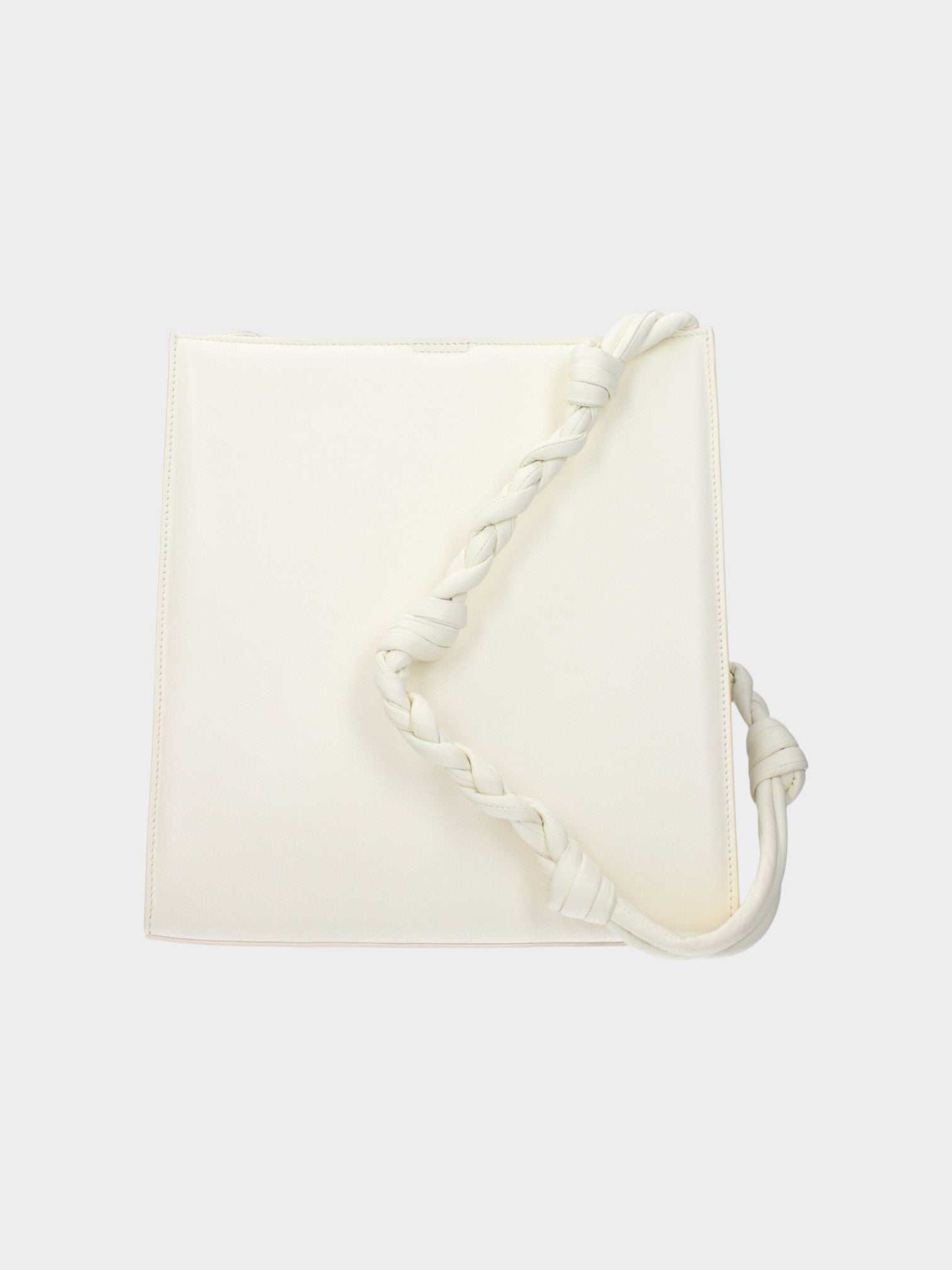 Jil Sander White Leather Shoulder Bag-thumbmail-3