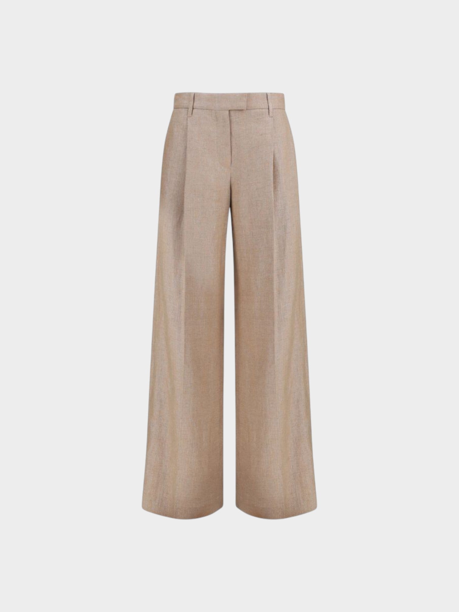 Brunello Cucinelli Beige Linen Casual Pants