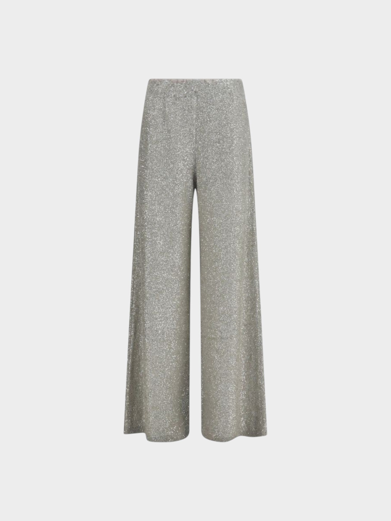 Brunello Cucinelli Silver Polyamide Casual Pants