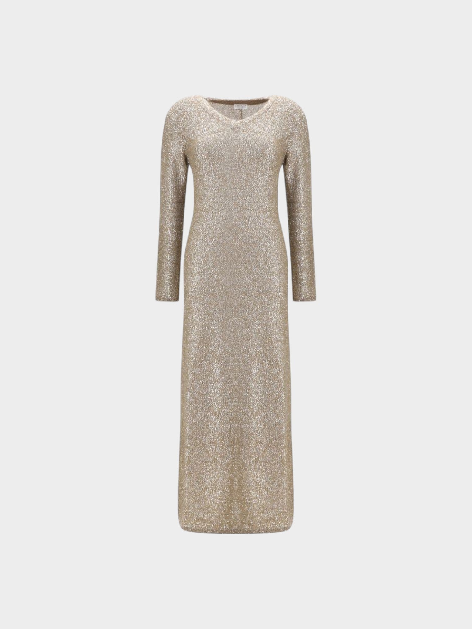 Brunello Cucinelli Brown Acetate Casual Dress