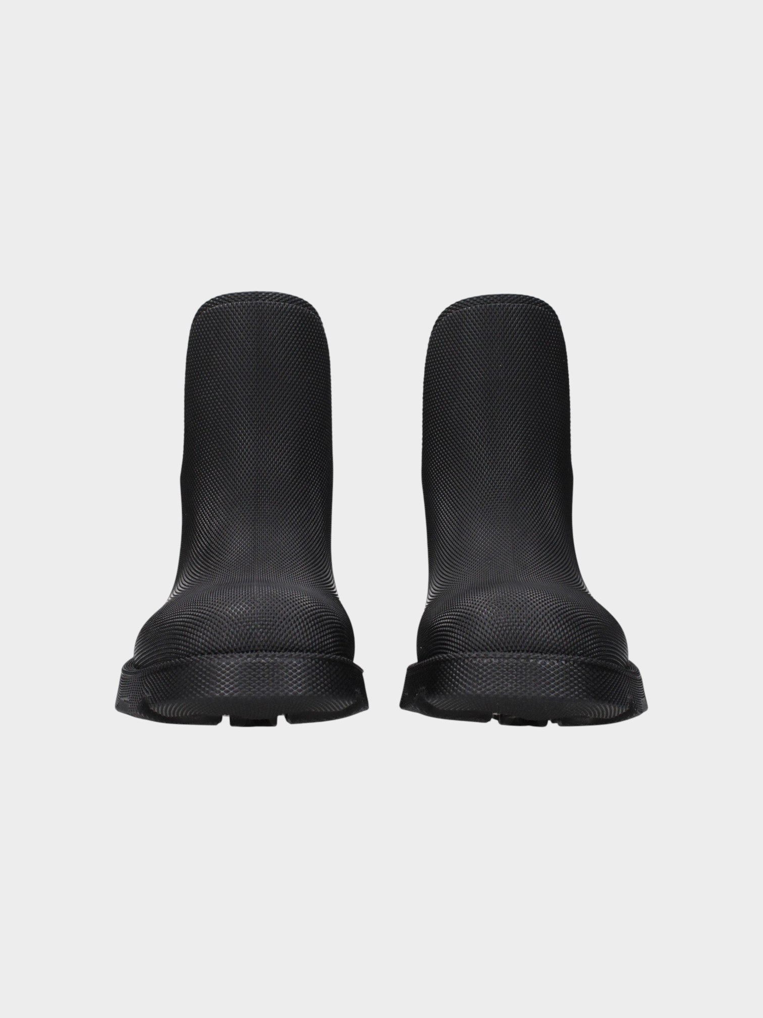 Burberry Black Cotton Ankle Boots-thumbmail-3