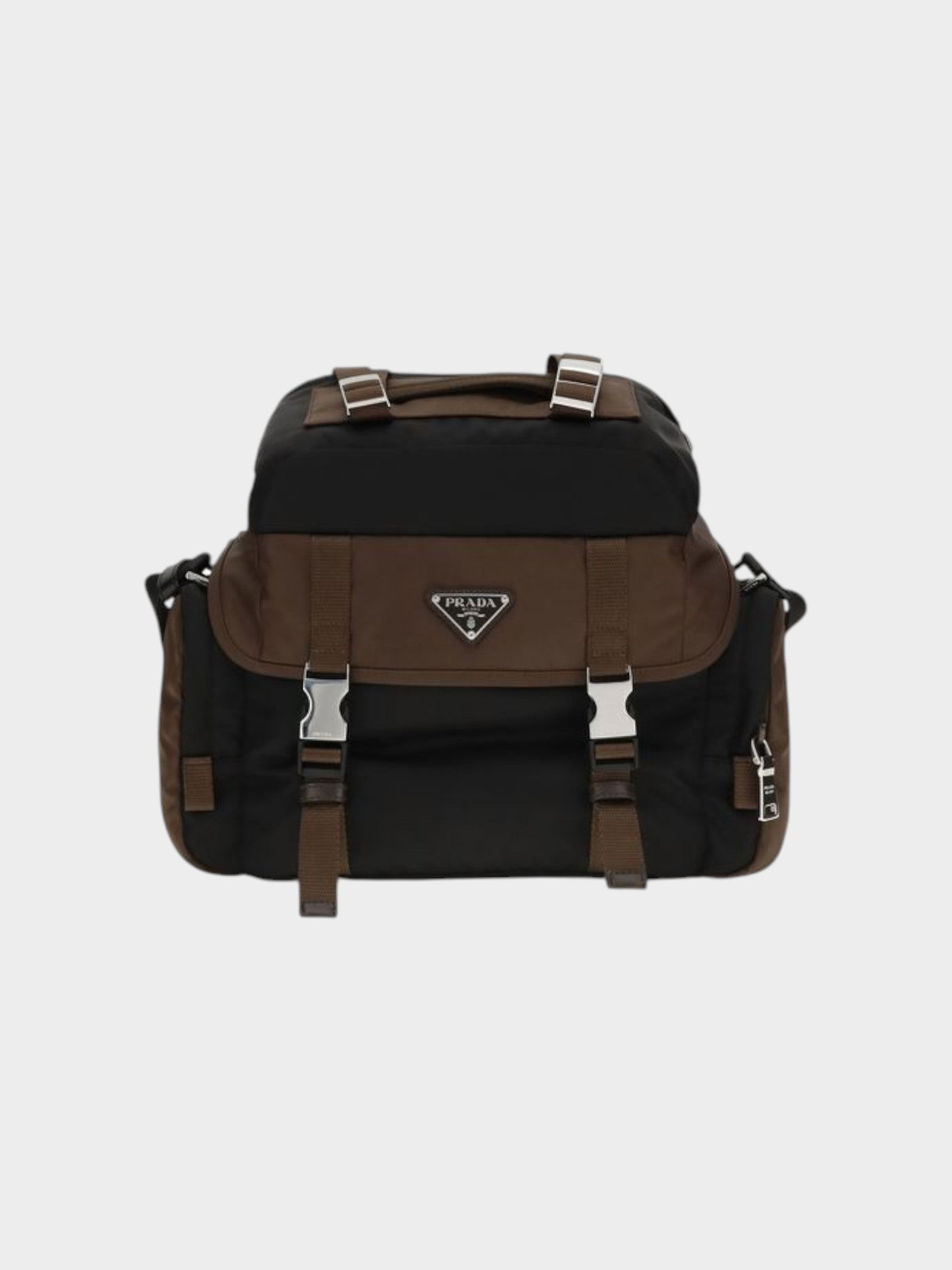 Prada Brown Recycled Polyamide Shoulder Bag