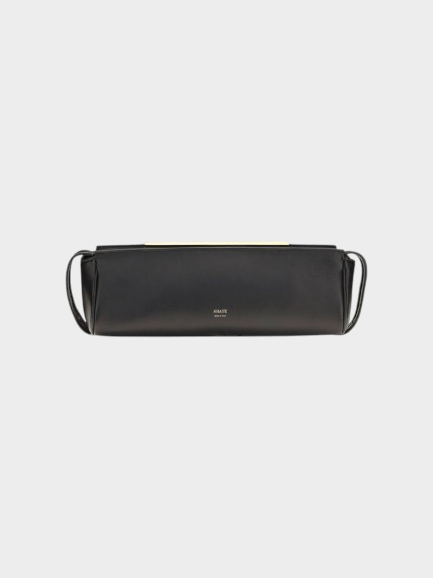 Khaite Black Calf Leather Bos Taurus Clutch Bag