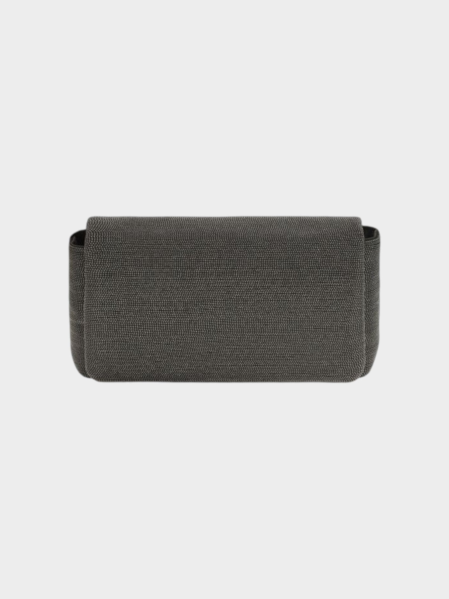 Brunello Cucinelli Black Leather Shoulder Bag