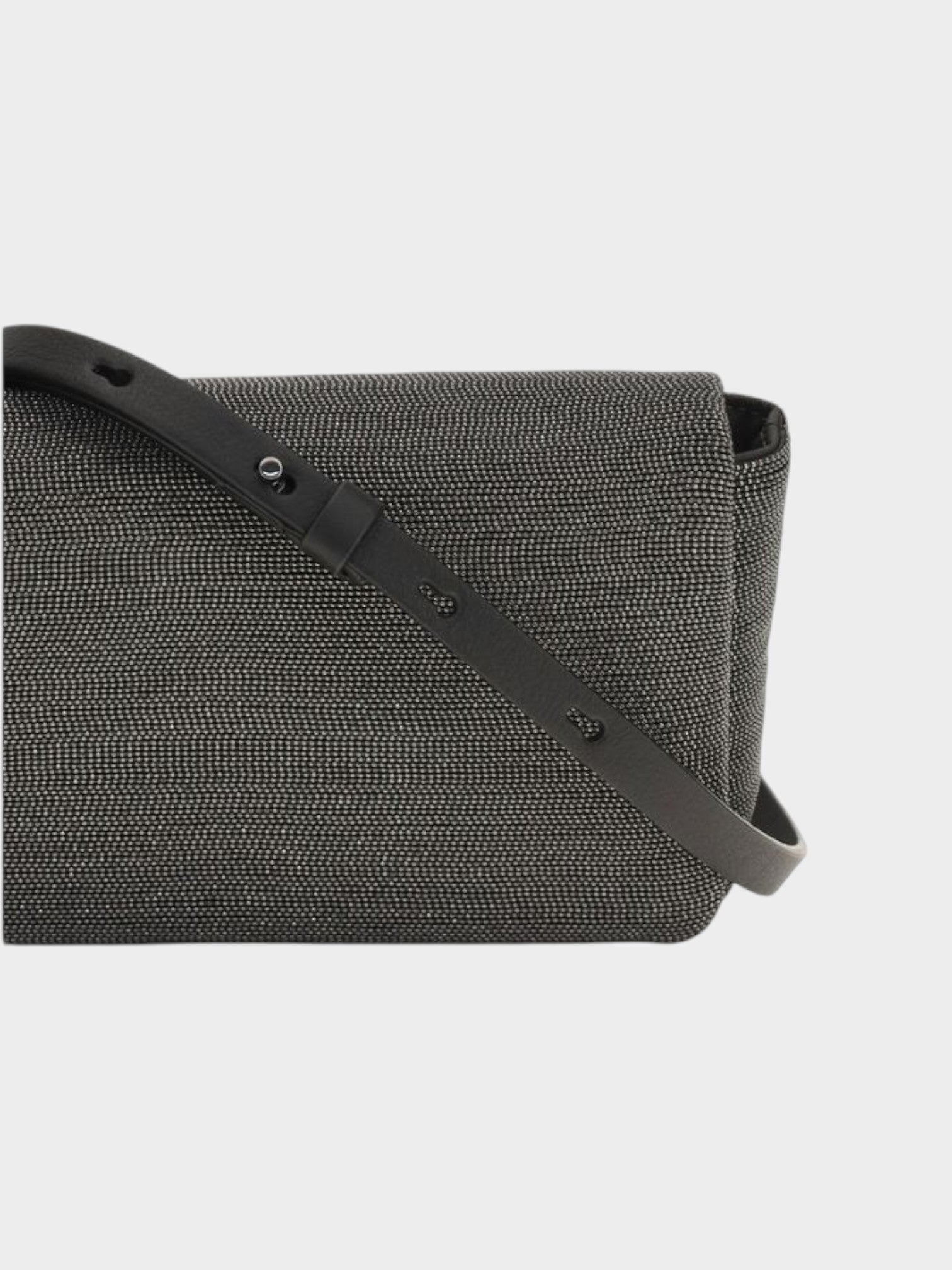 Brunello Cucinelli Black Leather Shoulder Bag-thumbmail-4