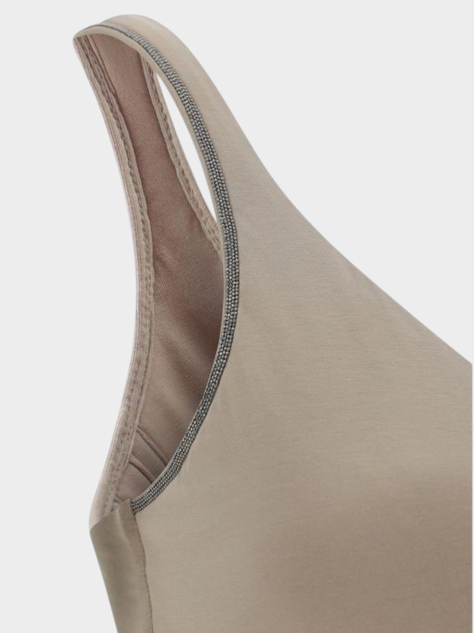 Brunello Cucinelli Beige Cotton T-Shirt-thumbmail-3