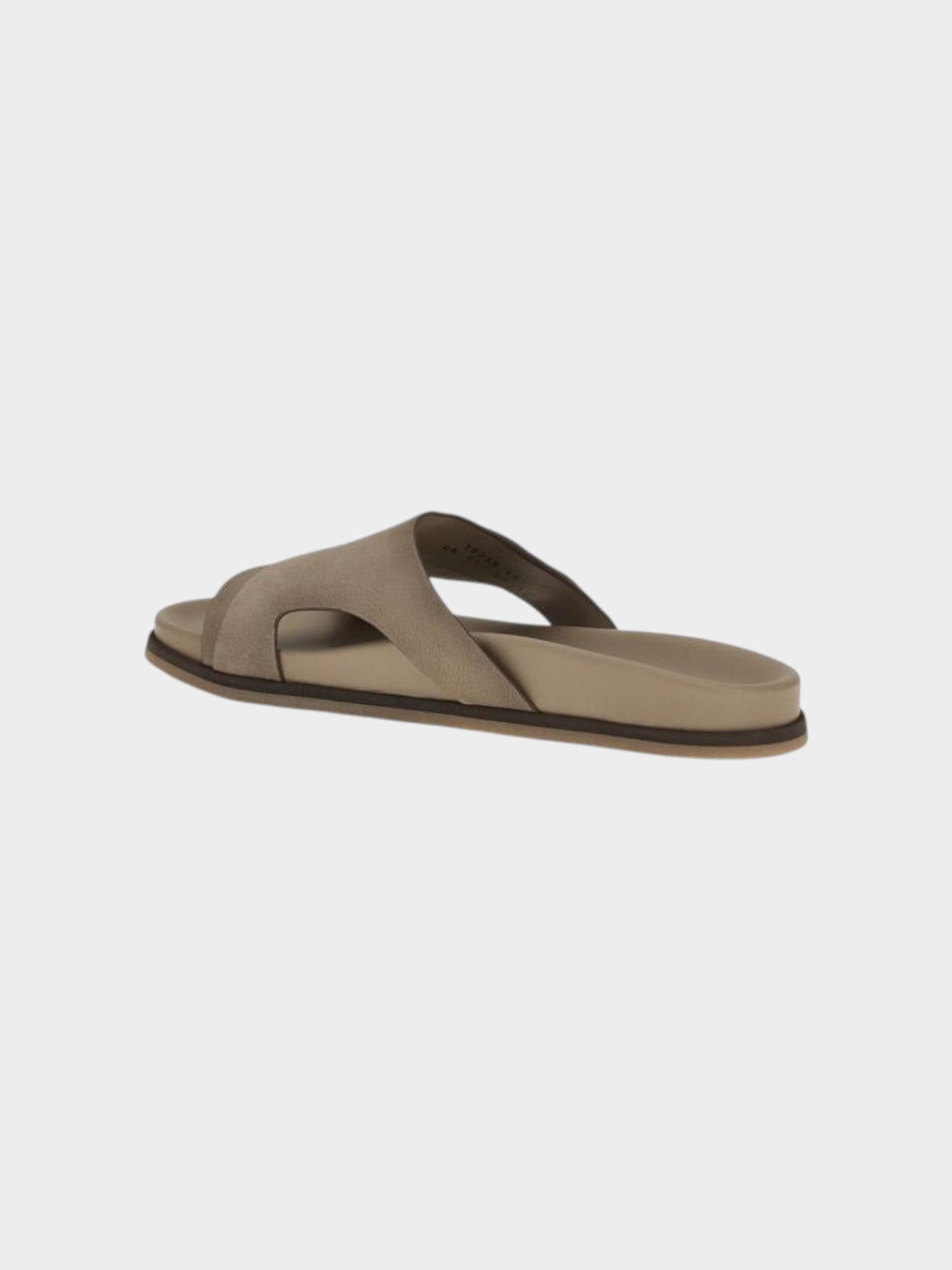 Santoni Beige Calf Leather Bos Taurus Flat Sandals-thumbmail-3