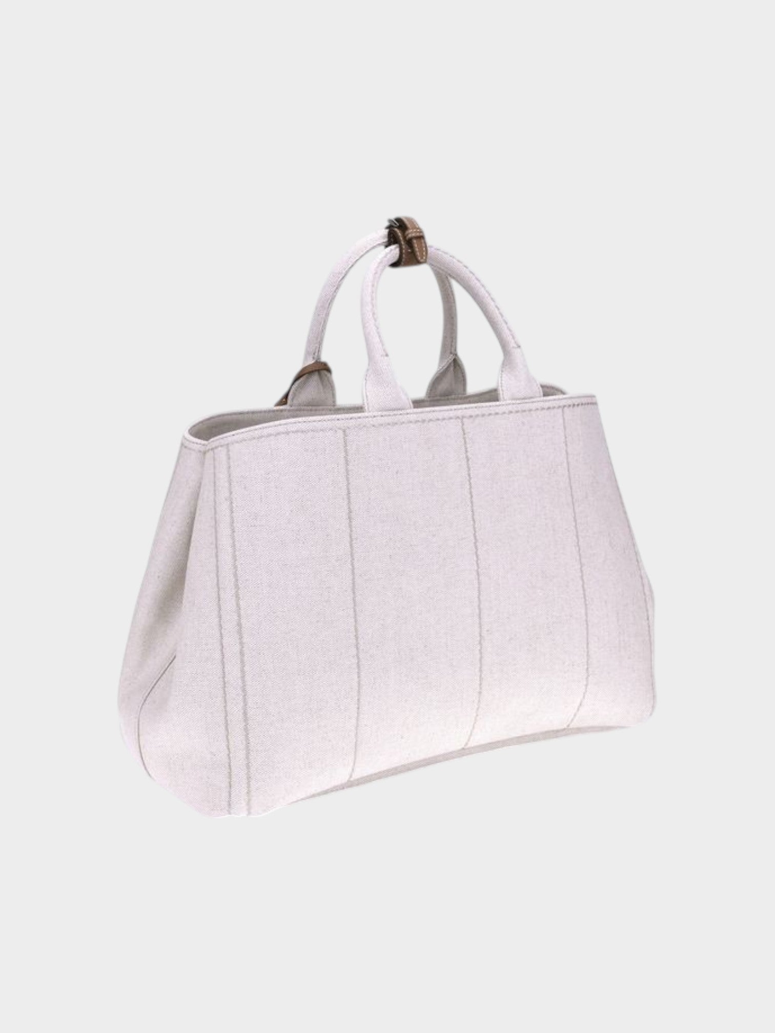 Prada Beige Cotton Shoulder Bag-thumbmail-3