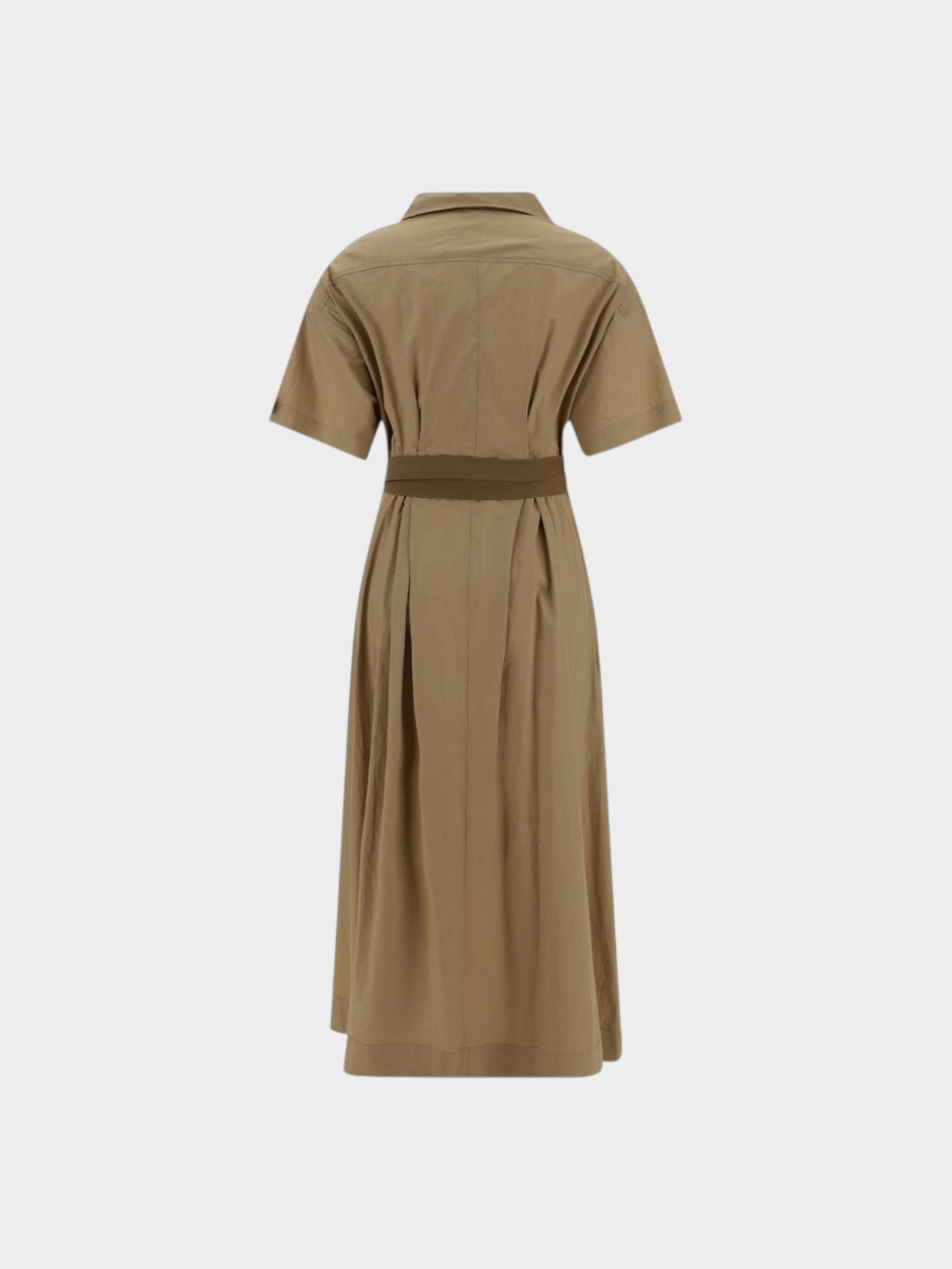 Brunello Cucinelli Brown Cotton Casual Dress-thumbmail-2