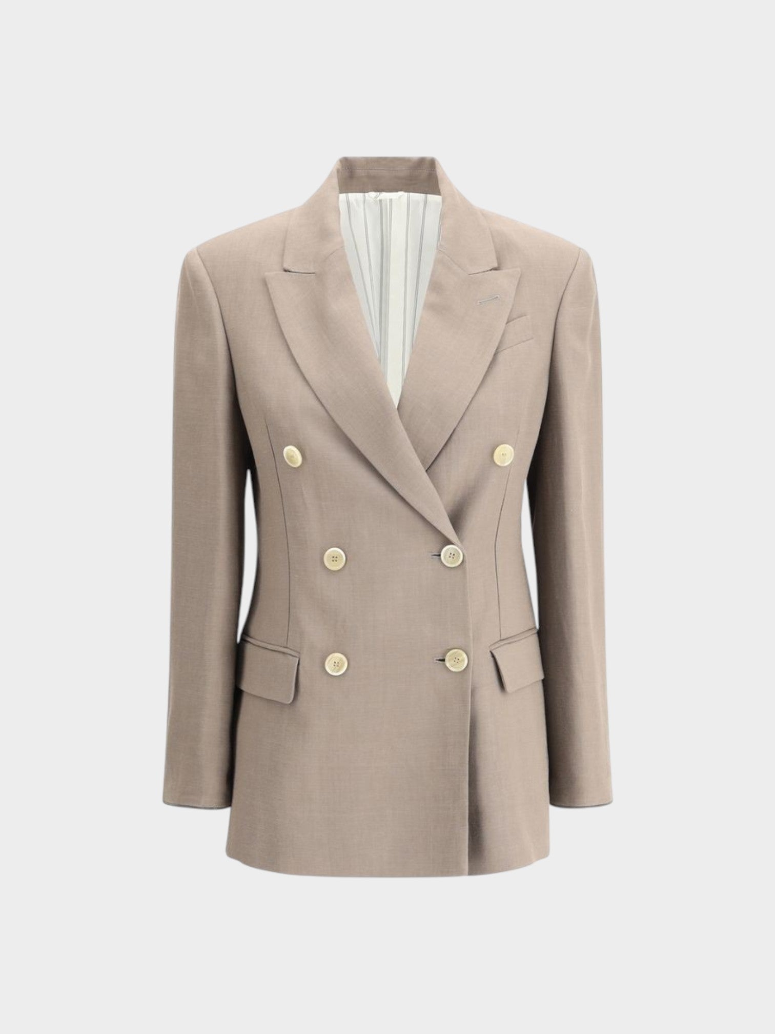 Brunello Cucinelli Beige Viscose Blazer