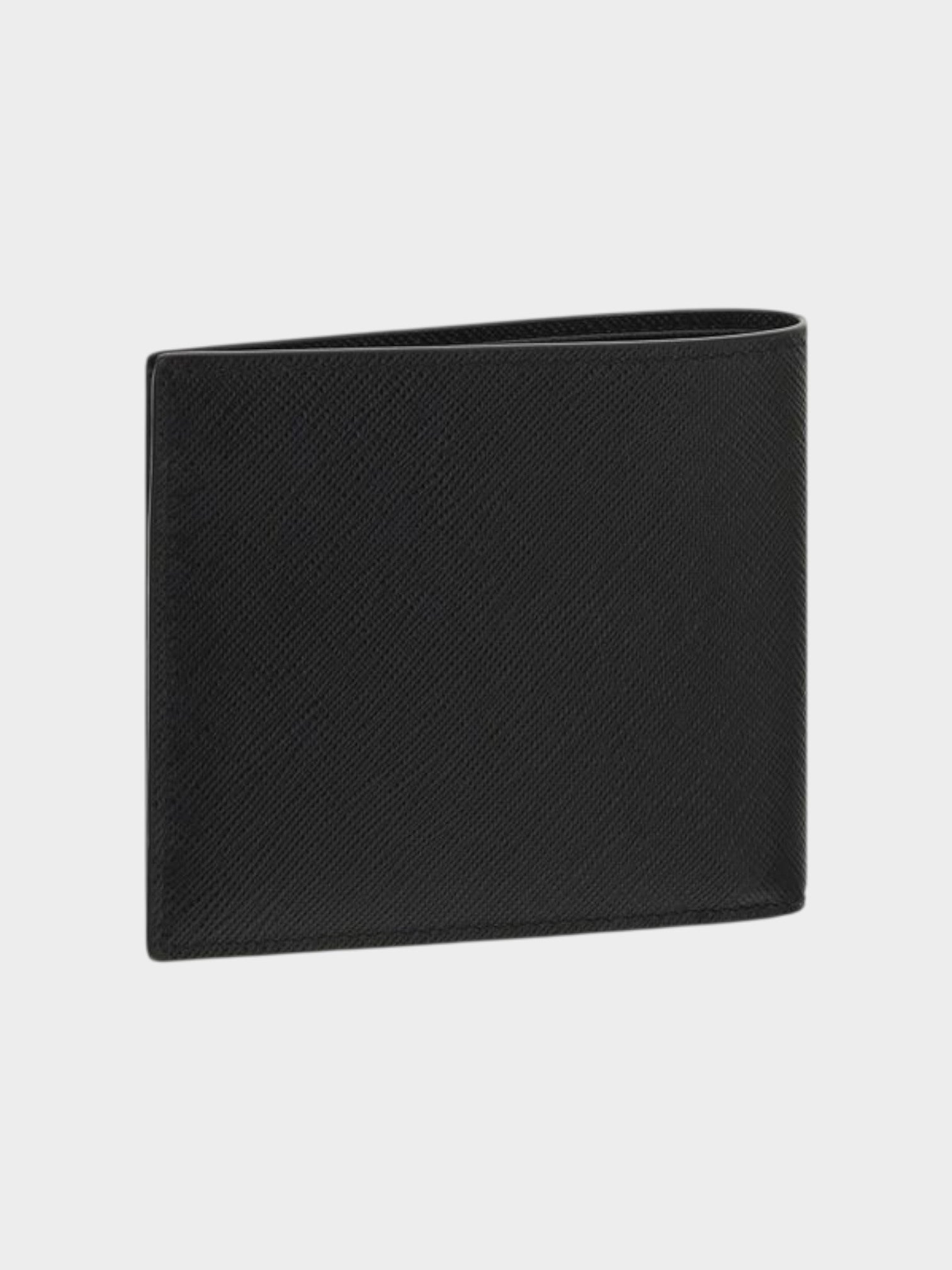 Prada Black Calf Leather Bos Taurus Wallet-thumbmail-2