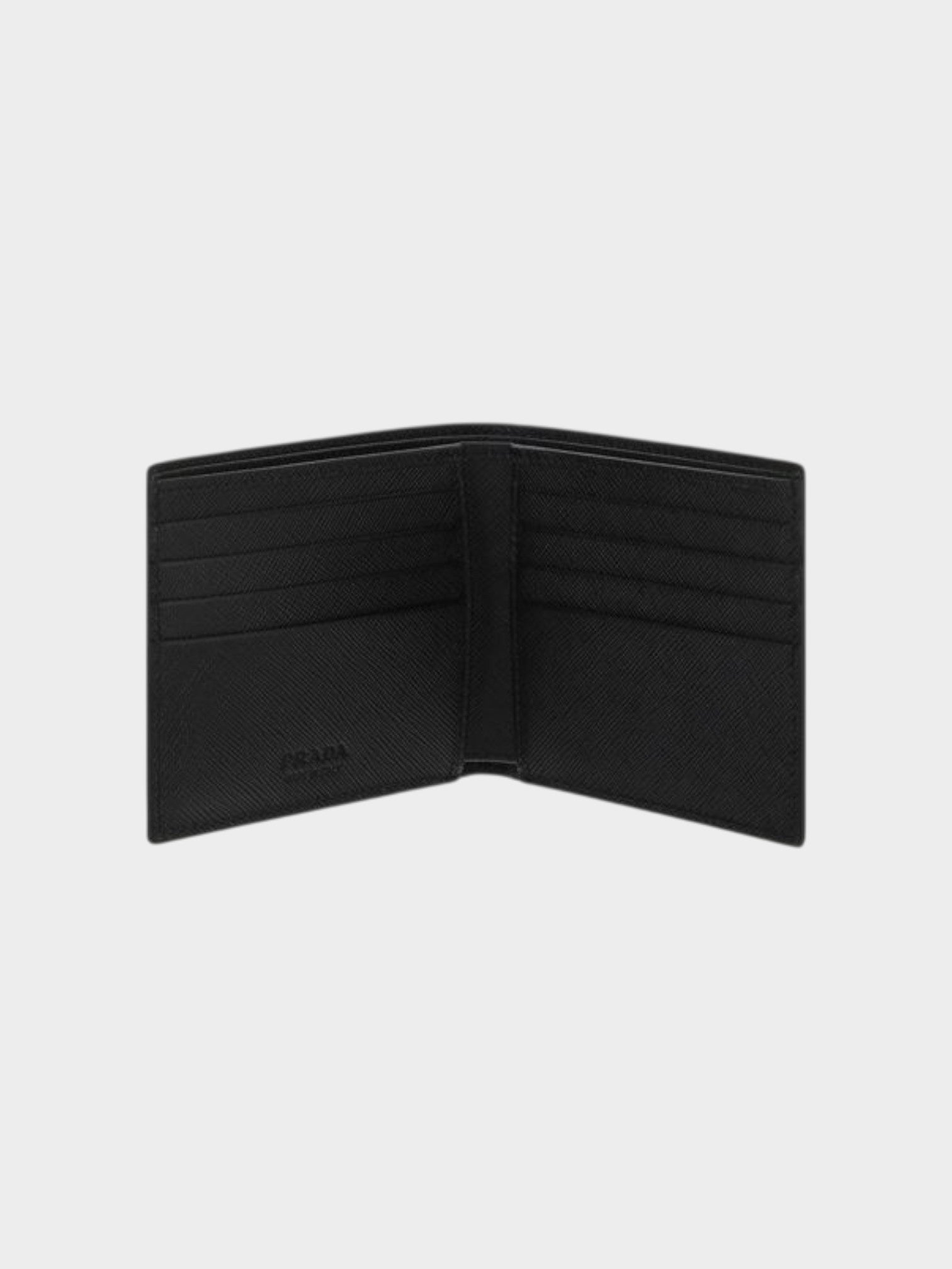 Prada Black Calf Leather Bos Taurus Wallet-thumbmail-3