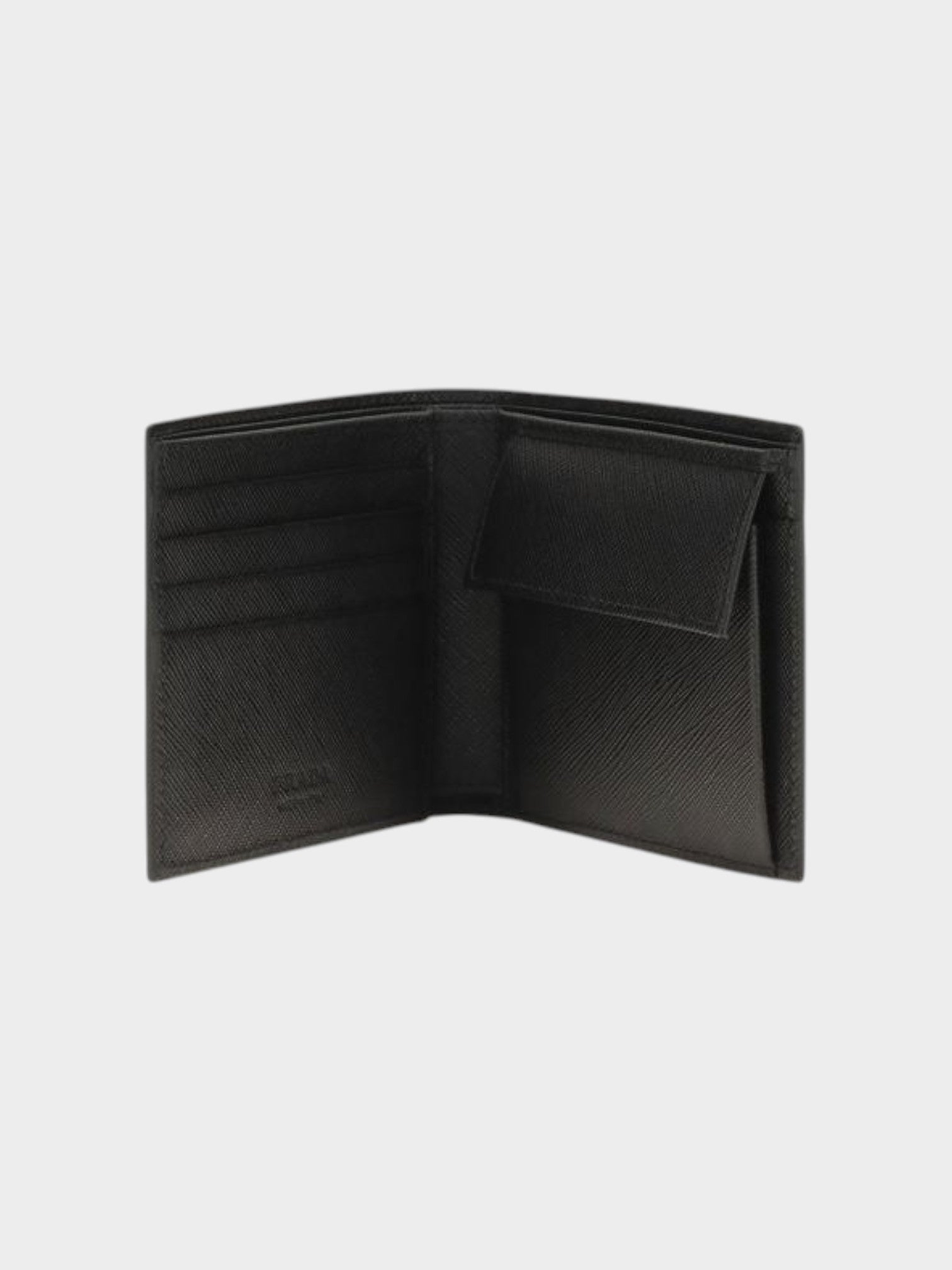 Prada Black Calf Leather Bos Taurus Wallet-thumbmail-3