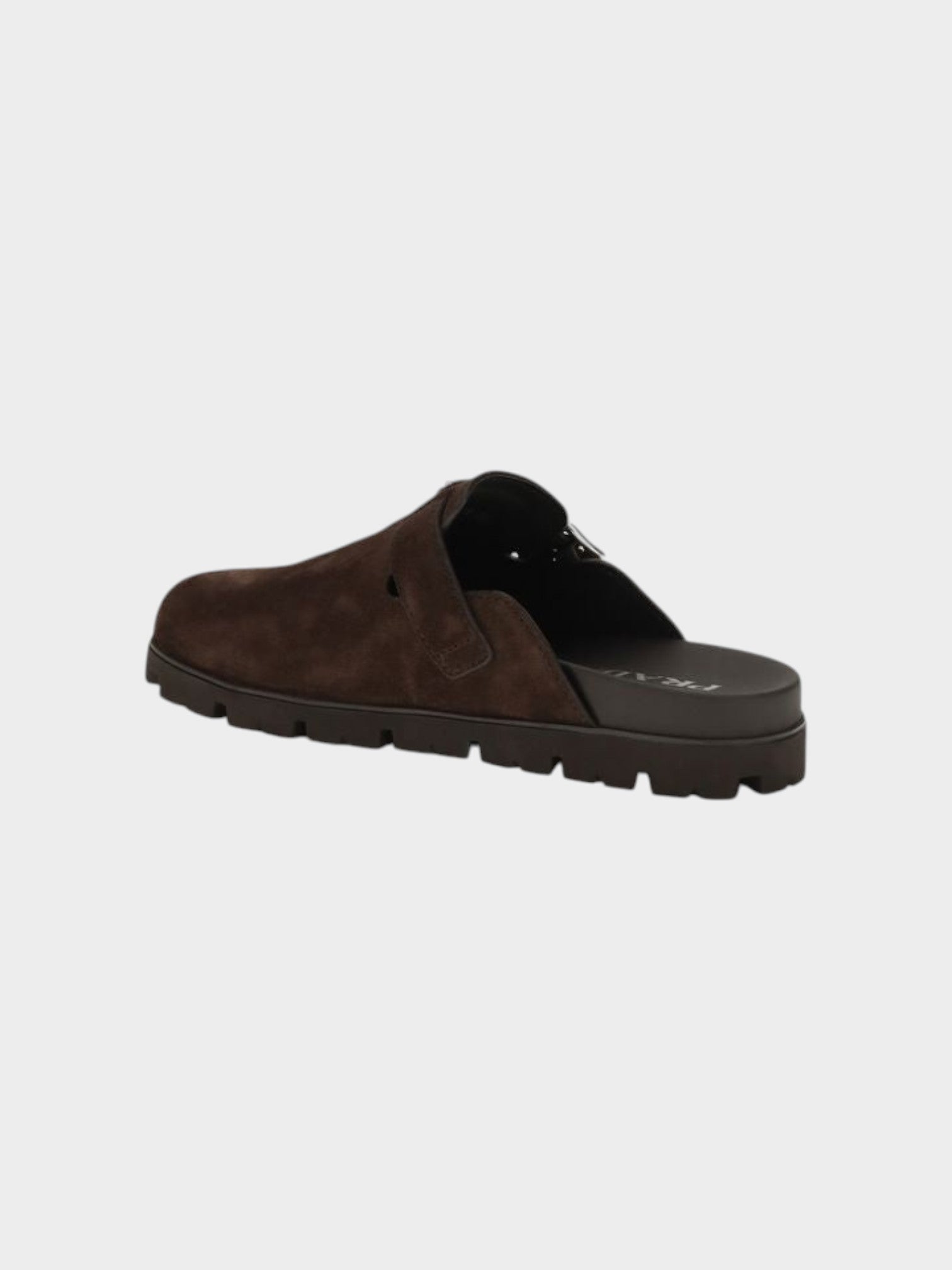Prada Brown Calf Leather Bos Taurus Mules-thumbmail-3