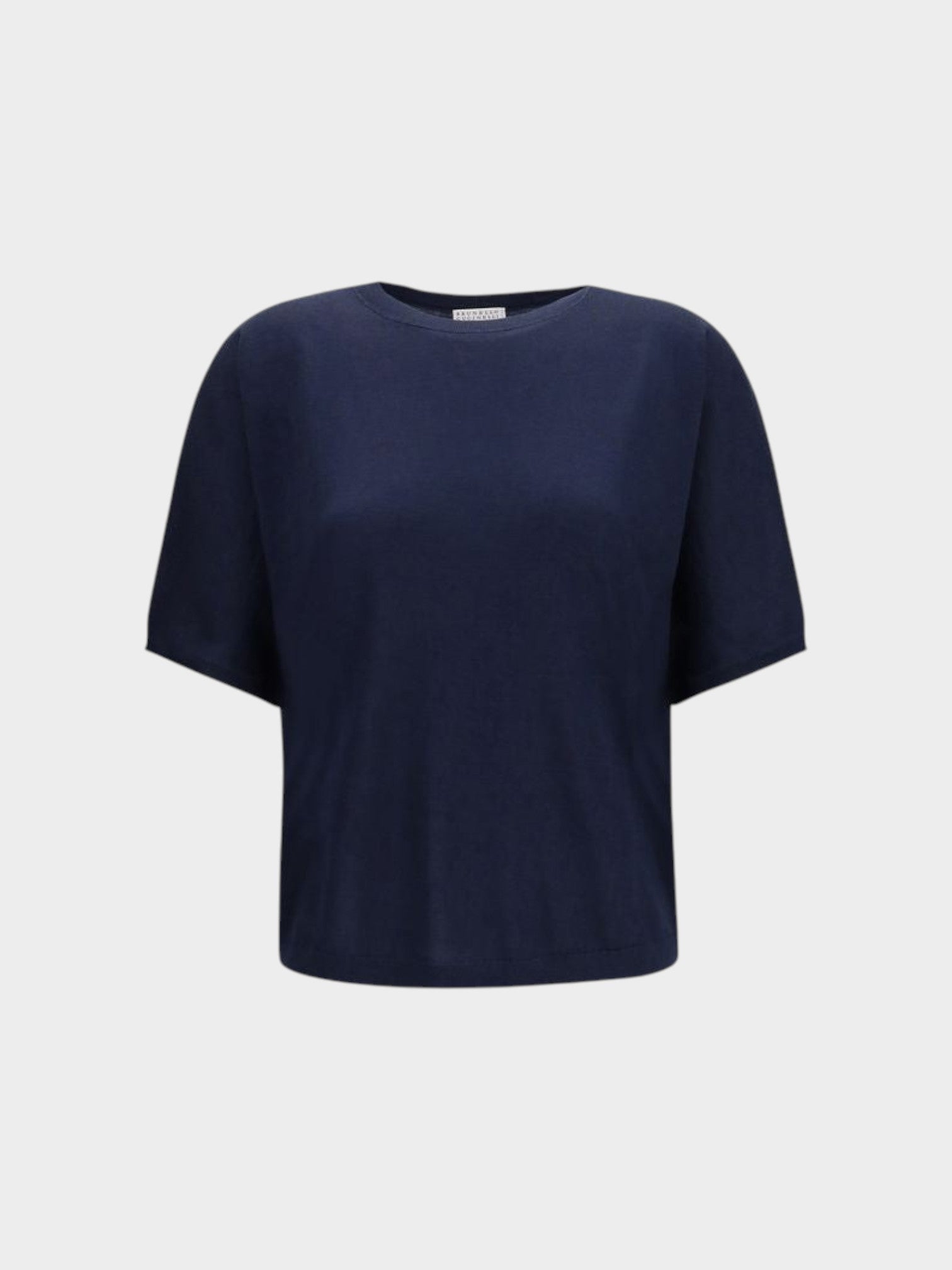 Brunello Cucinelli Blue Cashmere Sleeveles Sweater