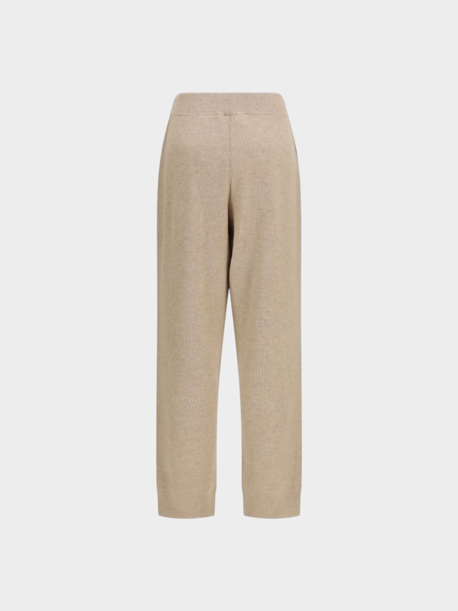 Brunello Cucinelli Beige Cashmere Casual Pants-thumbmail-2