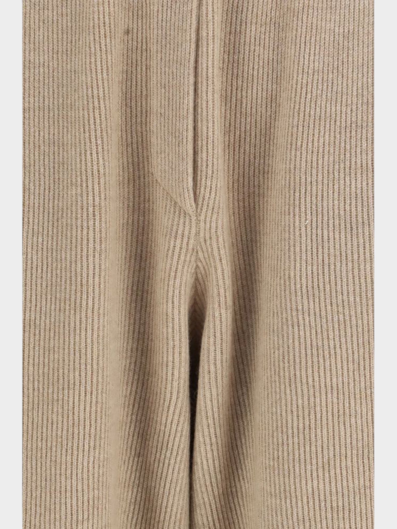 Brunello Cucinelli Beige Cashmere Casual Pants-thumbmail-3