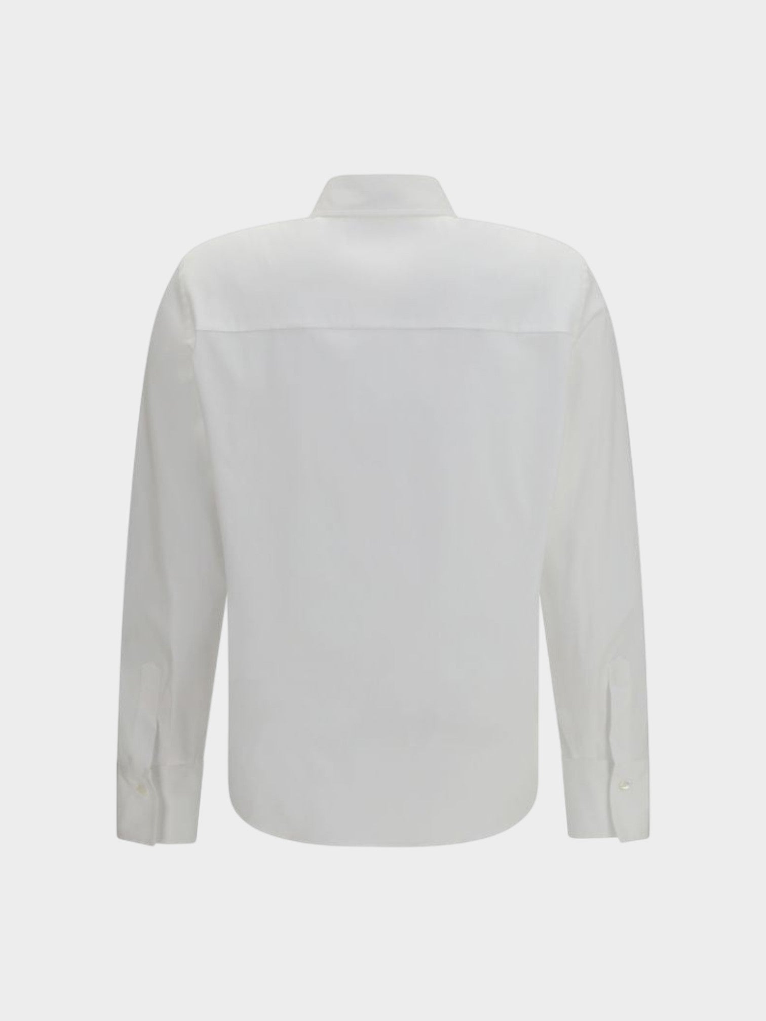 Brunello Cucinelli White Cotton Dress Shirt-thumbmail-2