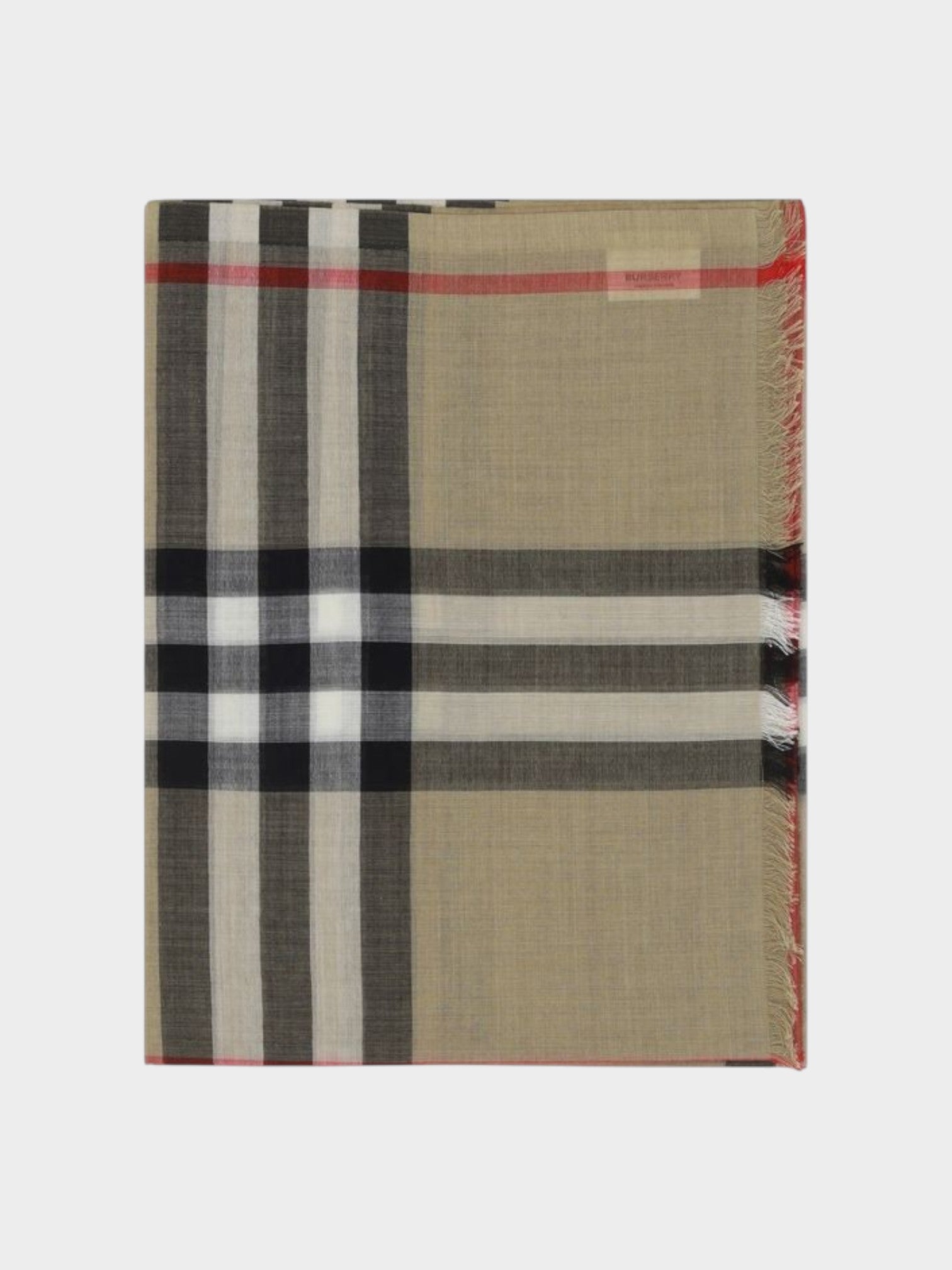 Burberry Brown Silk Scarf