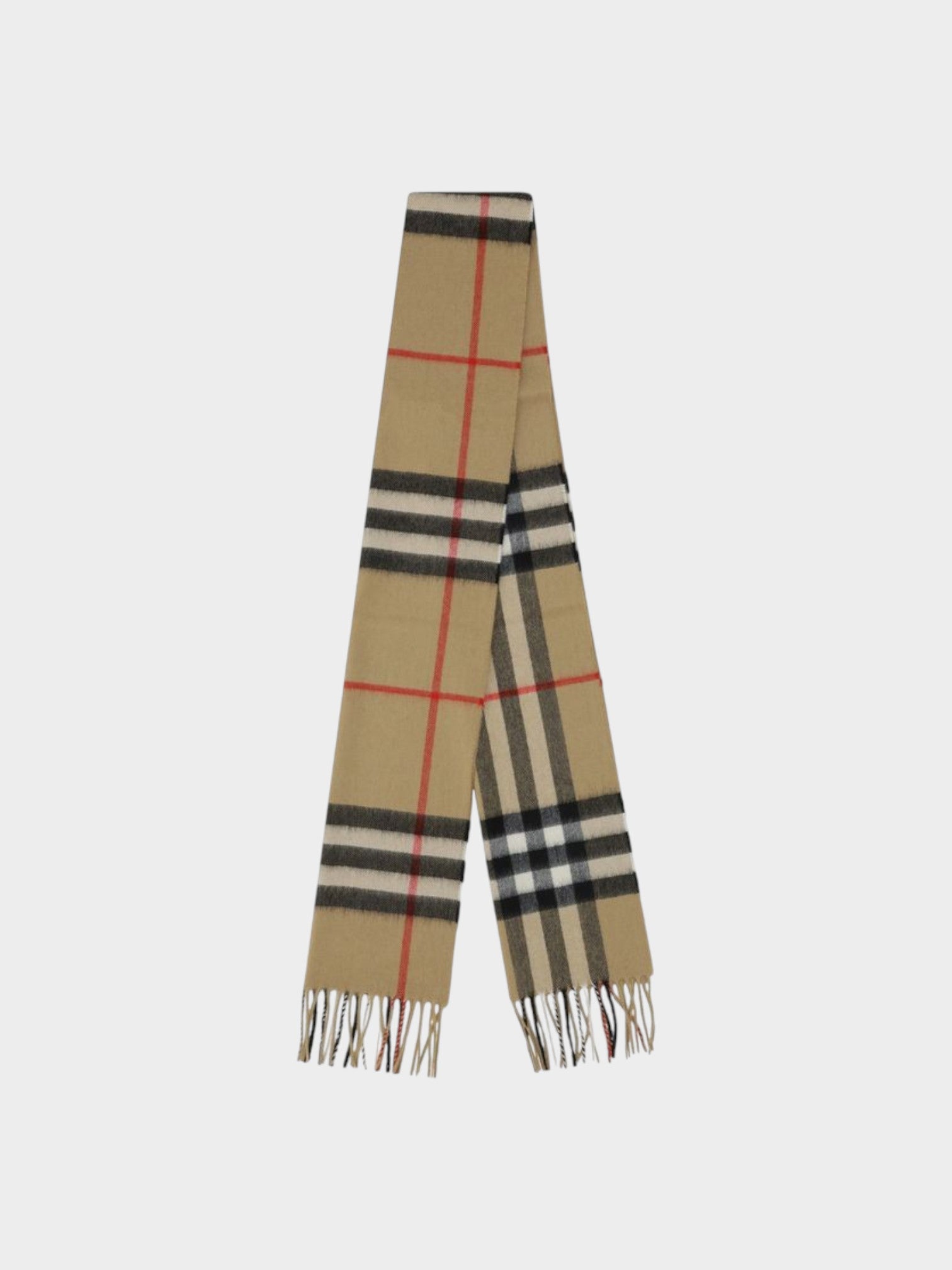 Burberry Brown Cashmere Scarf-thumbmail-2
