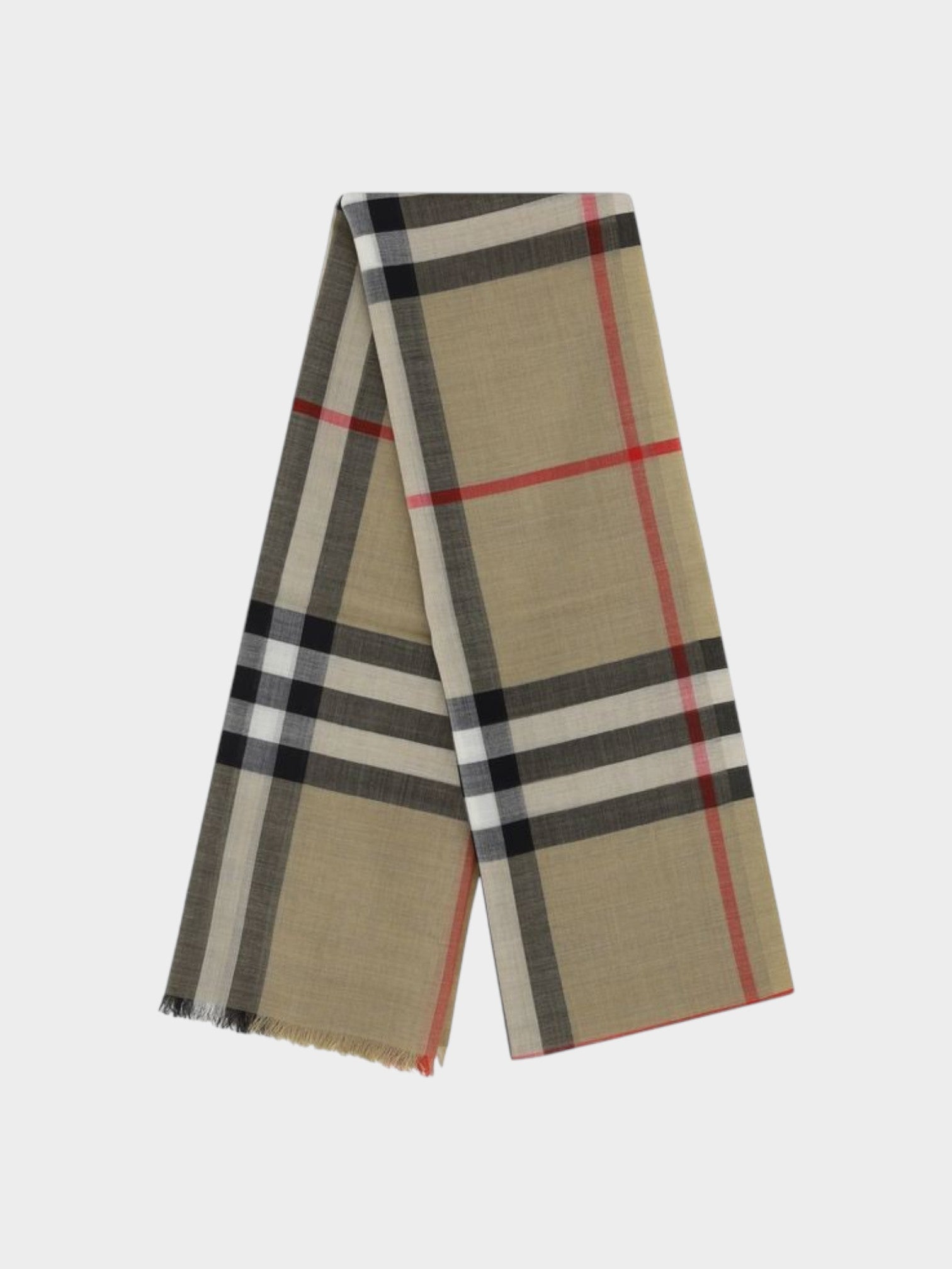 Burberry Brown Silk Scarf-thumbmail-2
