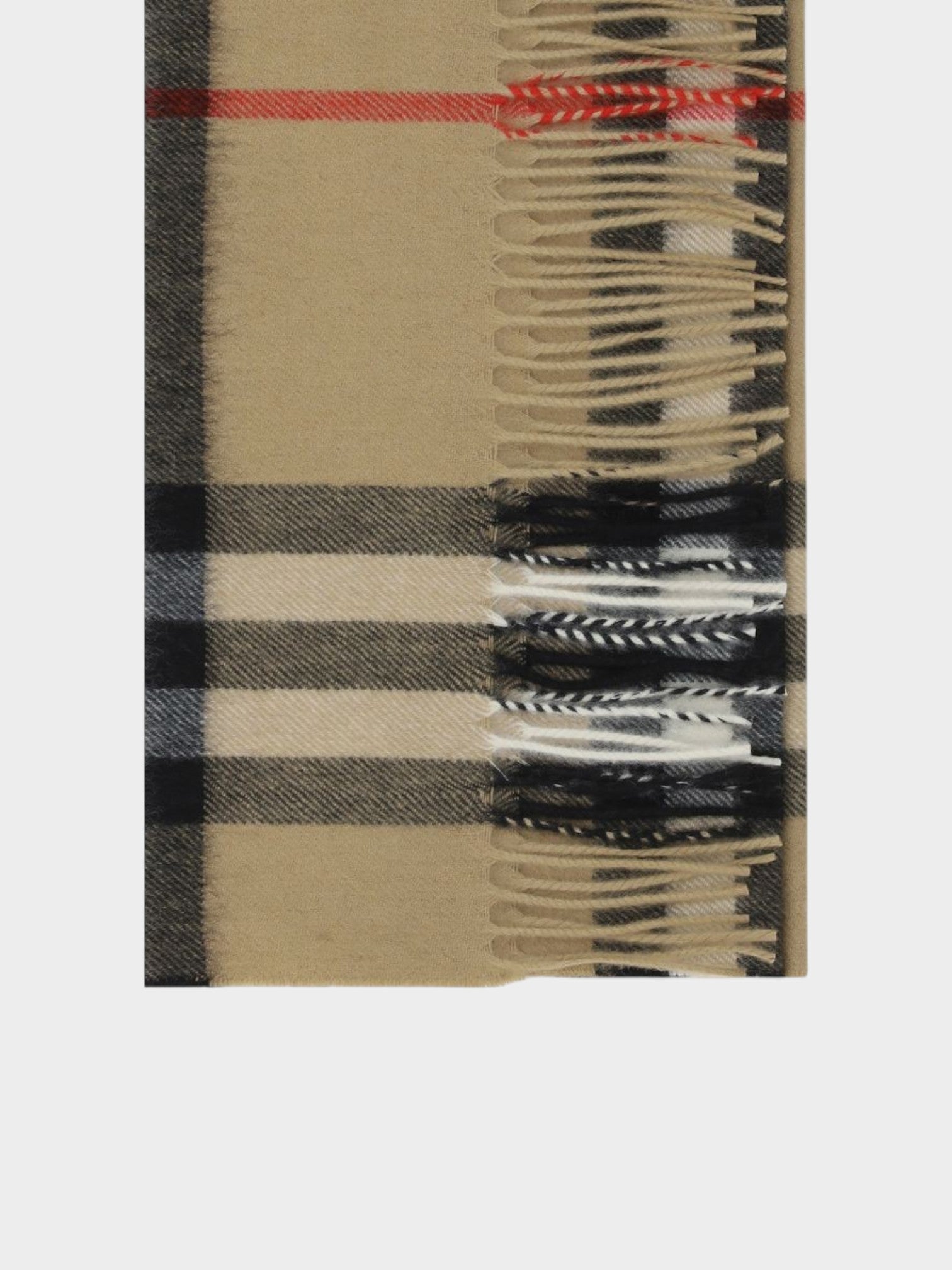 Burberry Brown Cashmere Scarf-thumbmail-3