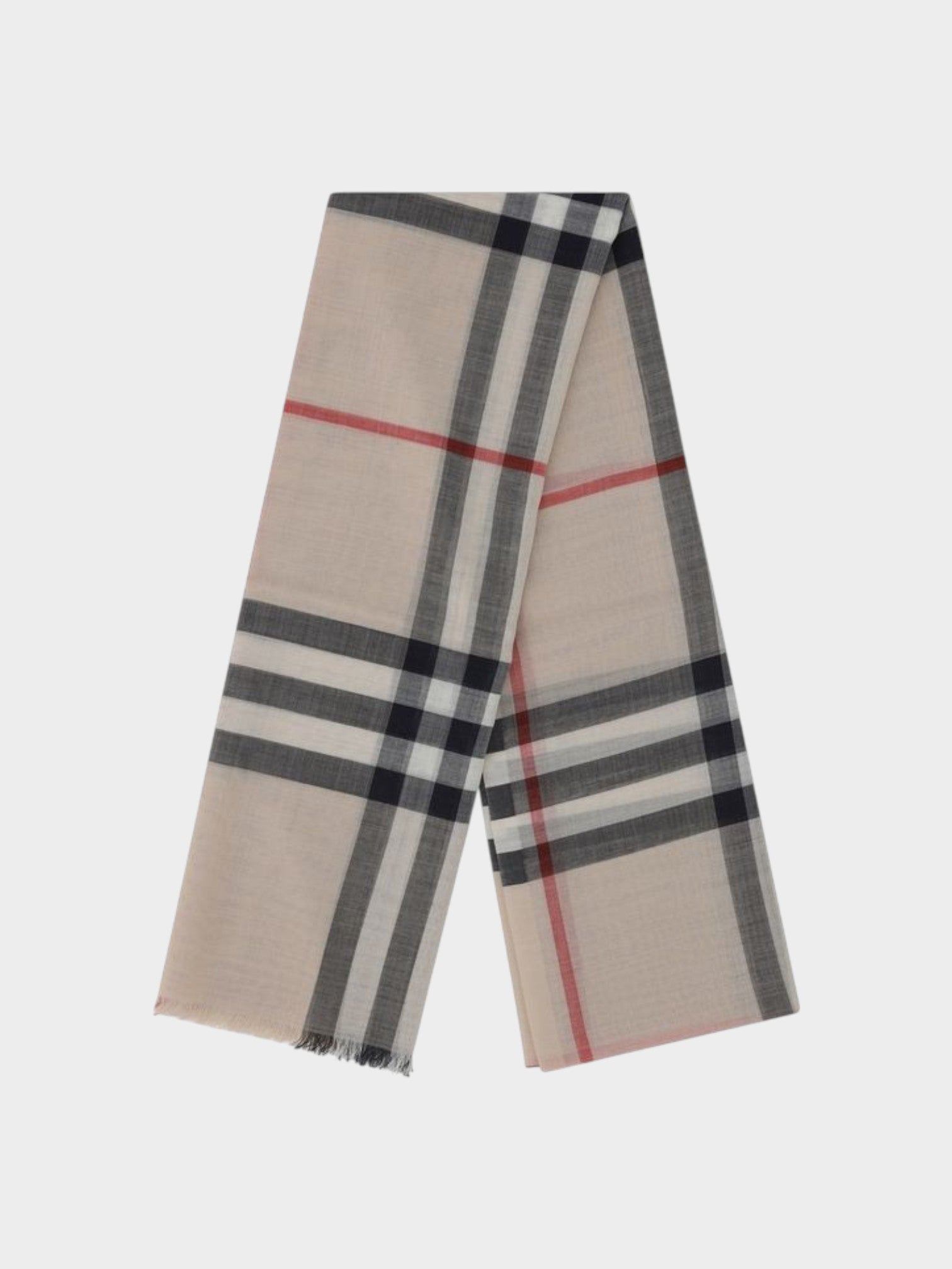 Burberry Brown Silk Scarf-thumbmail-2