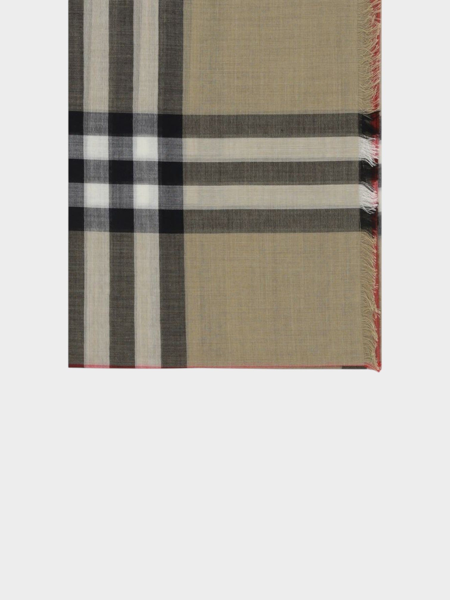 Burberry Brown Silk Scarf-thumbmail-3