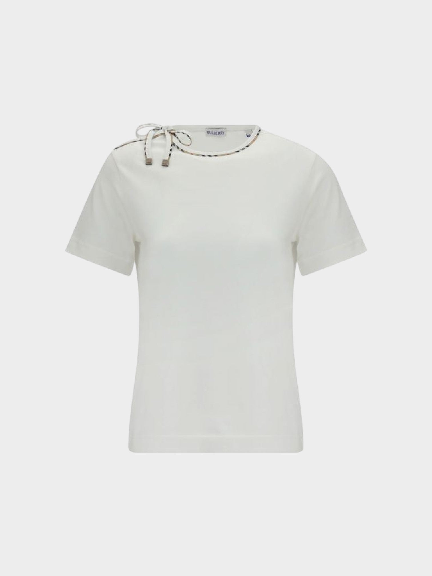 Burberry White Cotton T-Shirt
