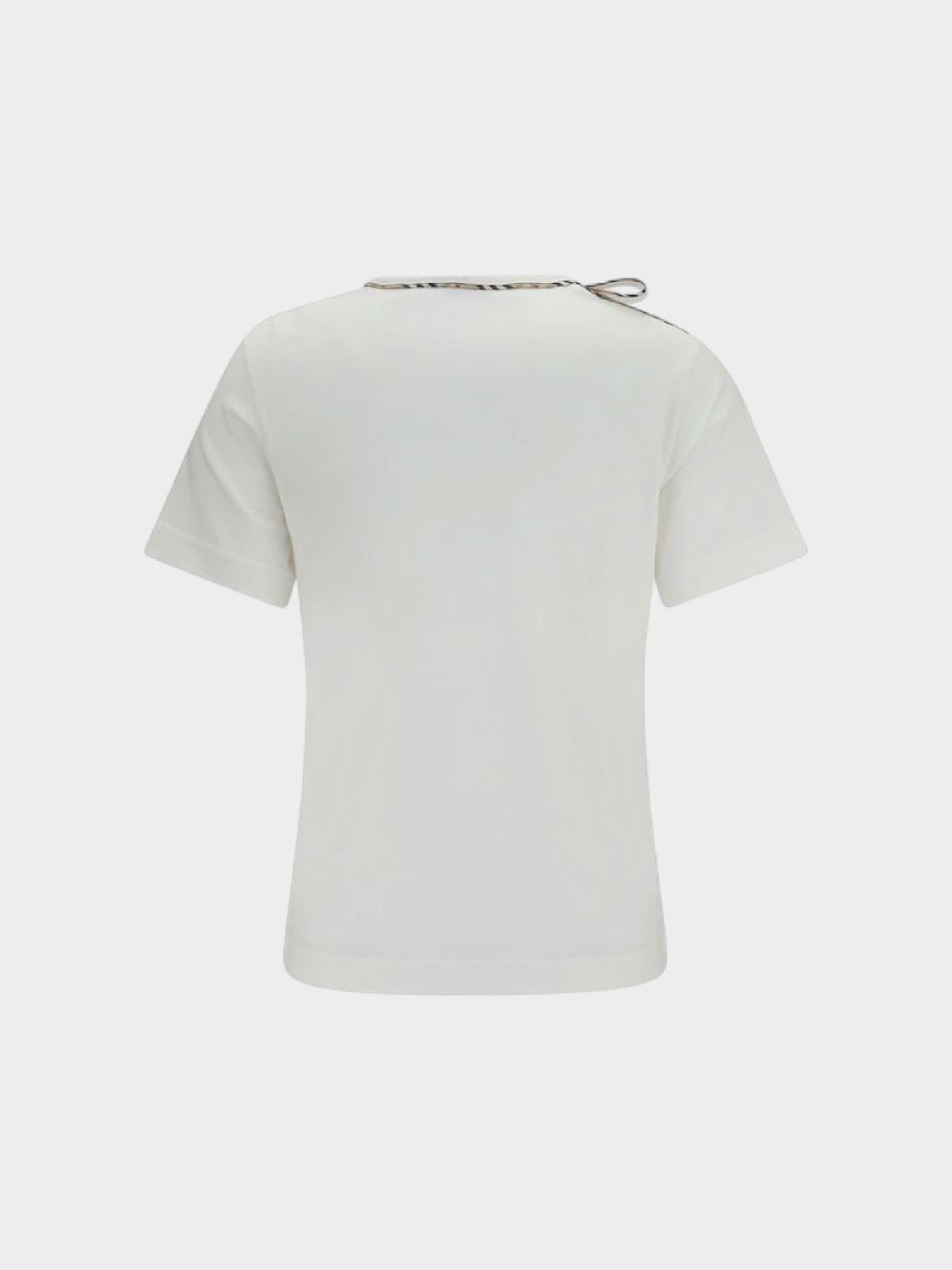 Burberry White Cotton T-Shirt-thumbmail-2