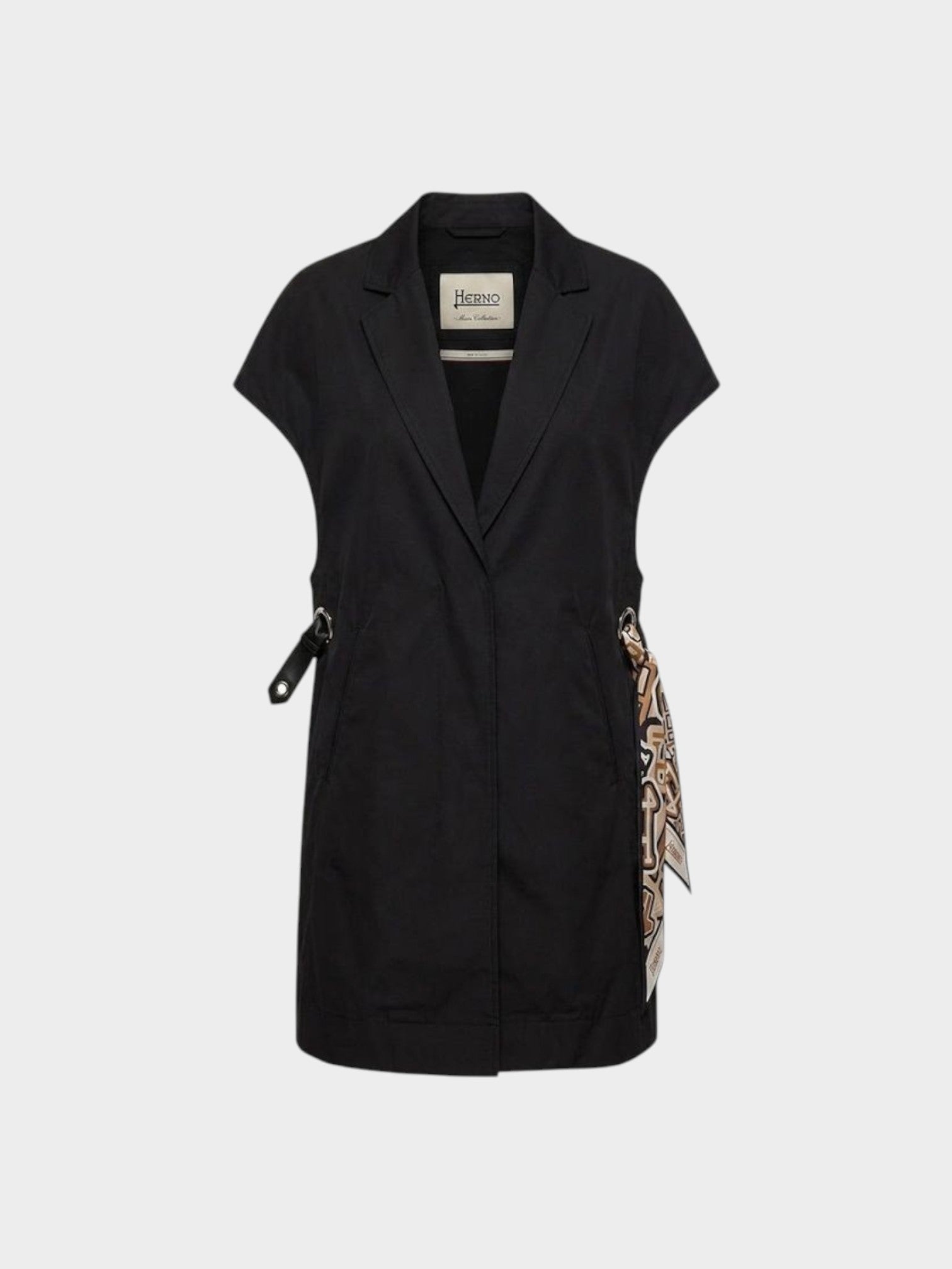 Herno Black Cotton Casual Dress