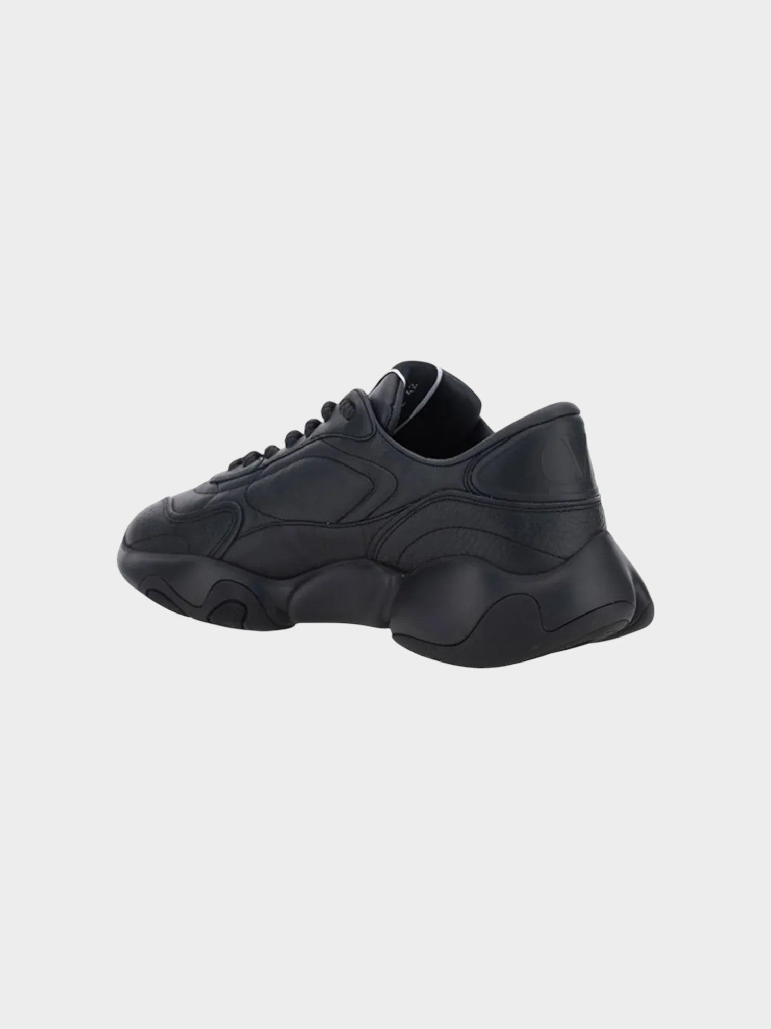 Valentino Black Calf Leather Garavani Sneakers-thumbmail-3
