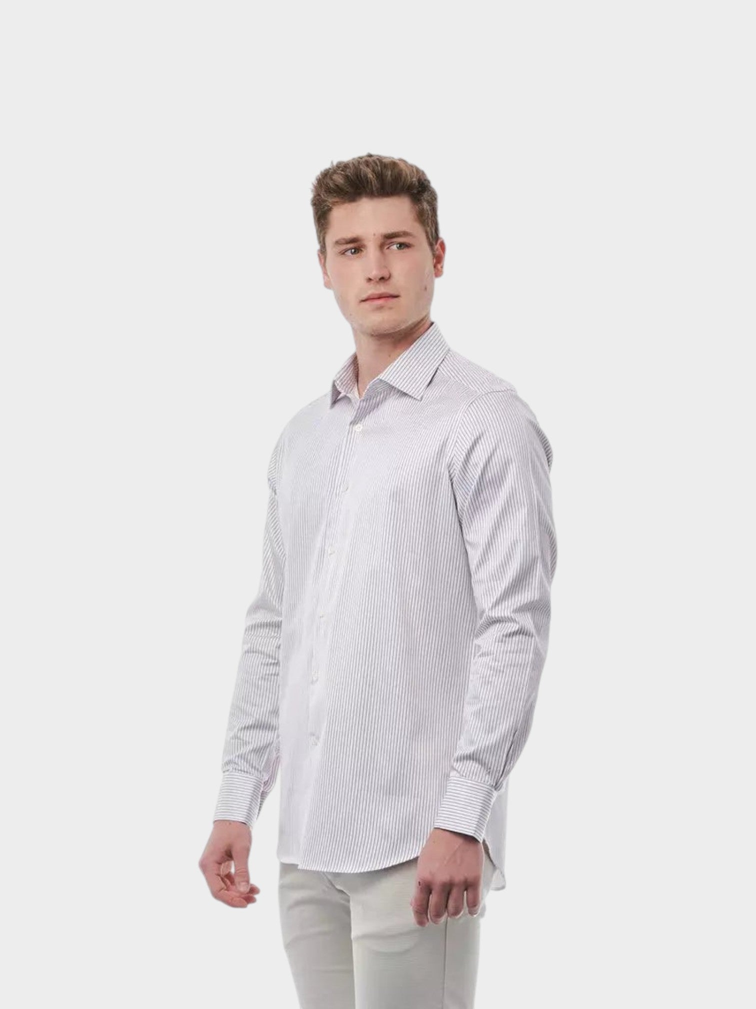 Bagutta White Cotton Men Shirt-thumbmail-3