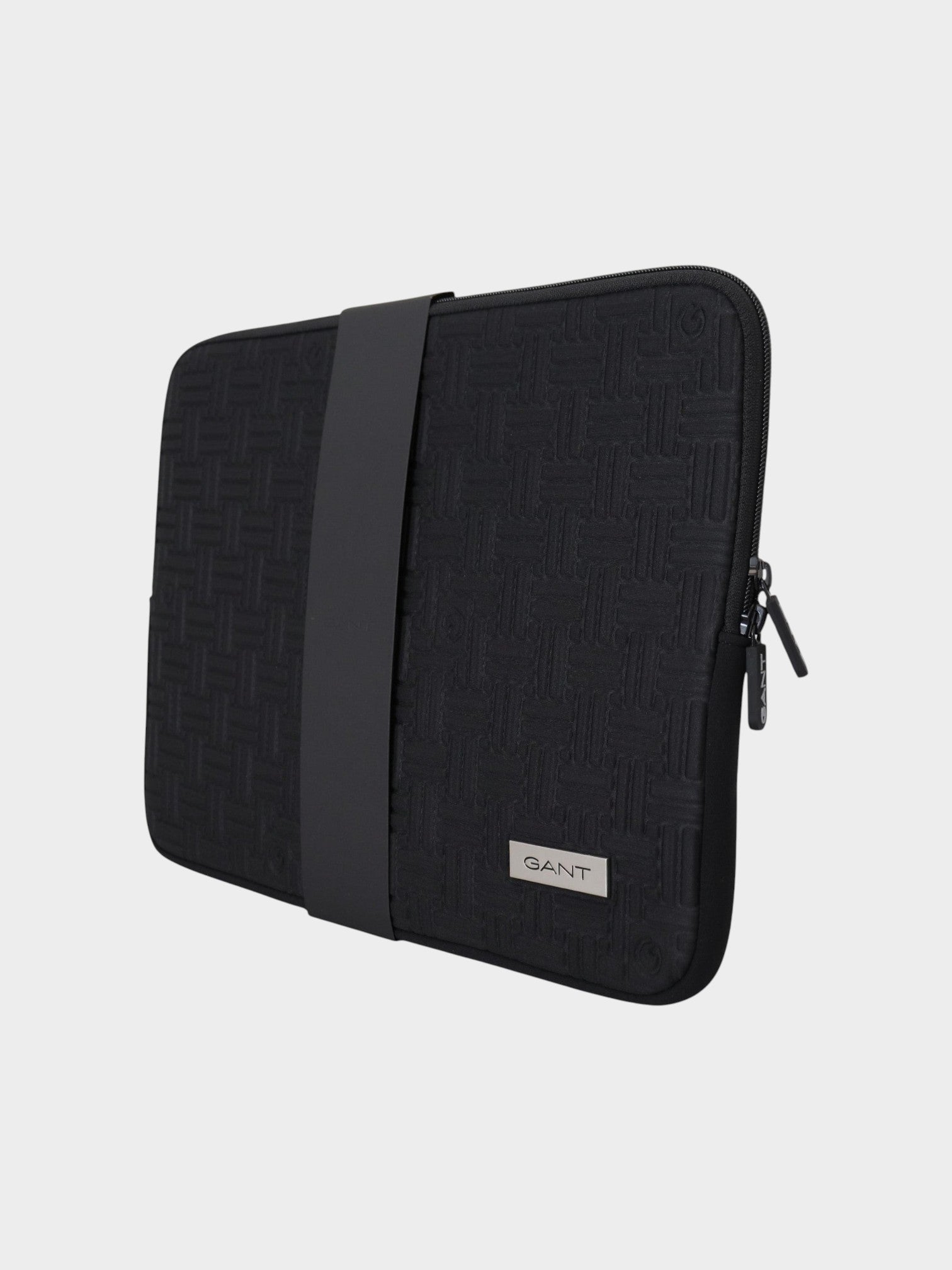 Gant Black Padded Pouch Bag Zipper Cover Sleeve Case-thumbmail-2