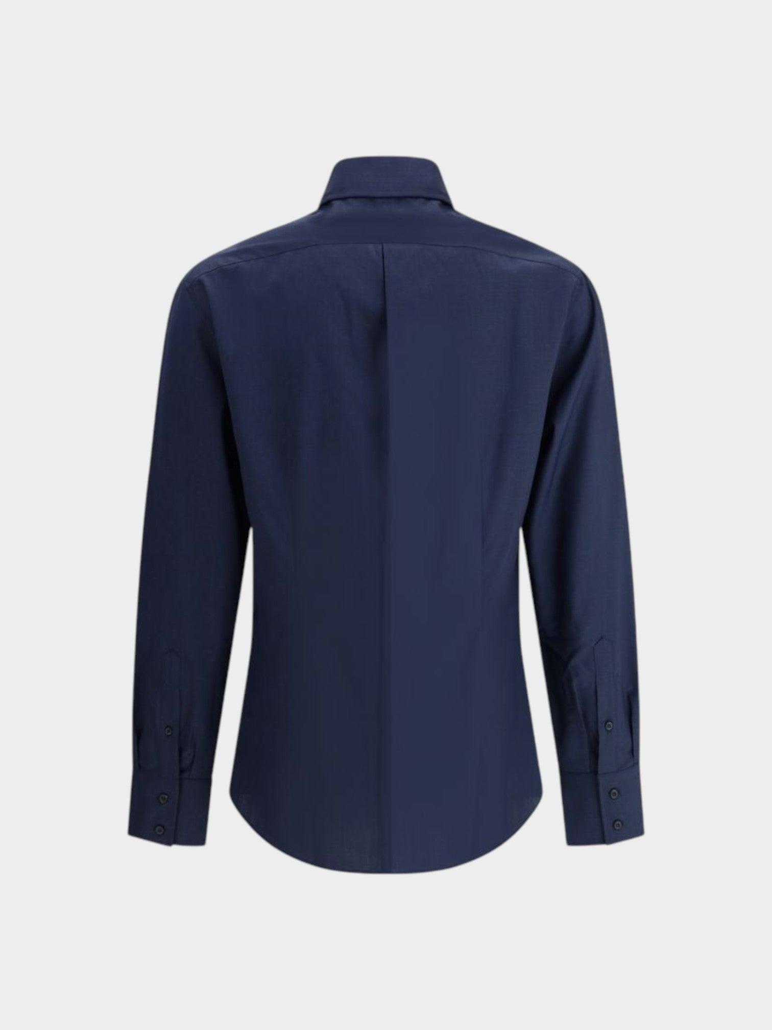 Brunello Cucinelli Blue Cotton Shirt-thumbmail-2