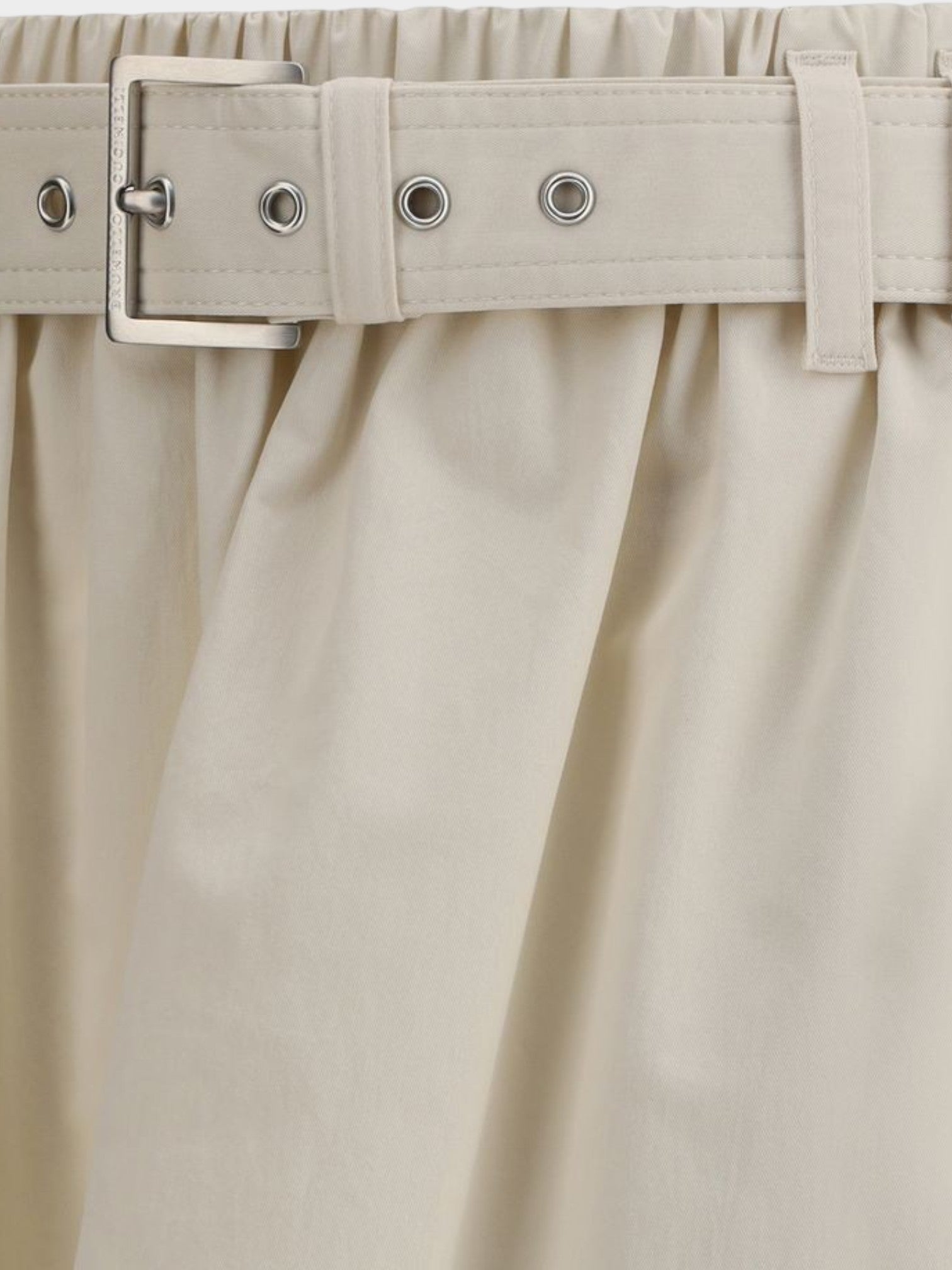 Brunello Cucinelli Cream Wide Long Skirt-thumbmail-3