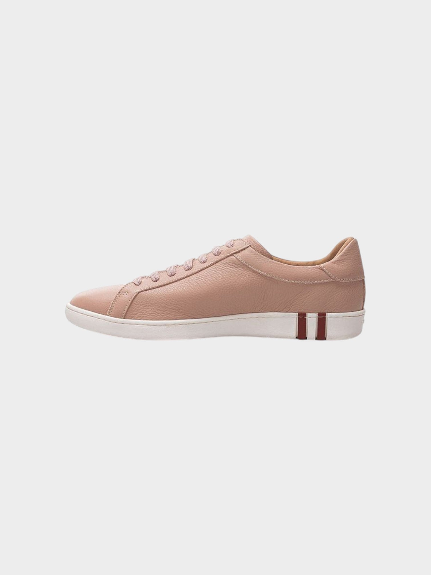 Bally Pink Leather Low Top Sneakers-thumbmail-2