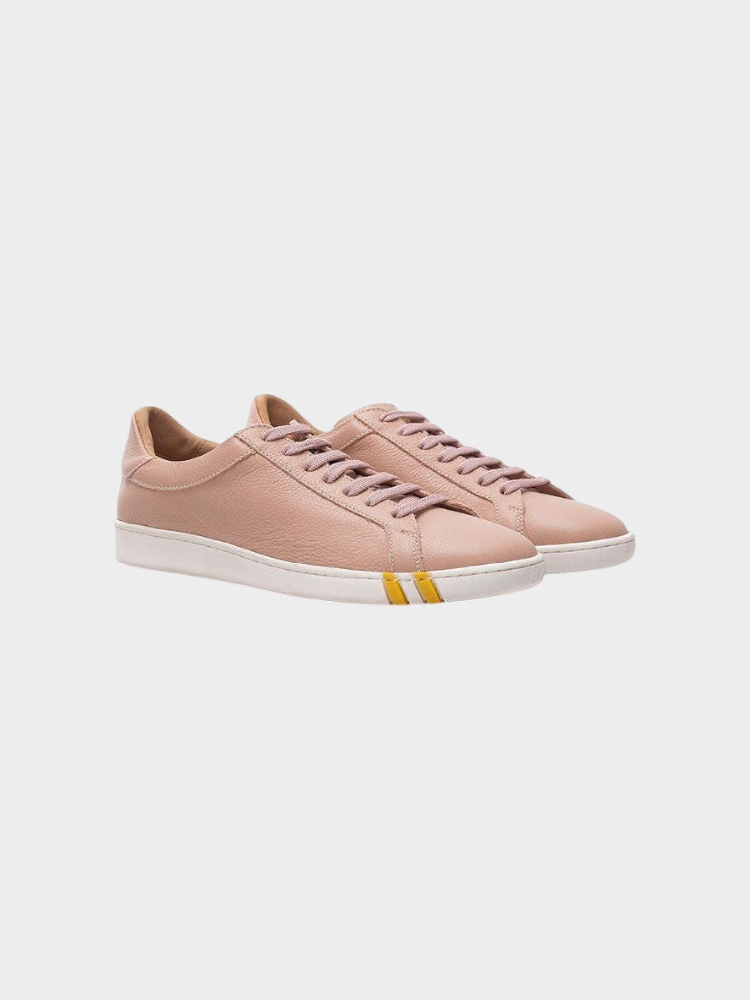 Bally Pink Fabric And Leather Low Top Sneakers-thumbmail-3