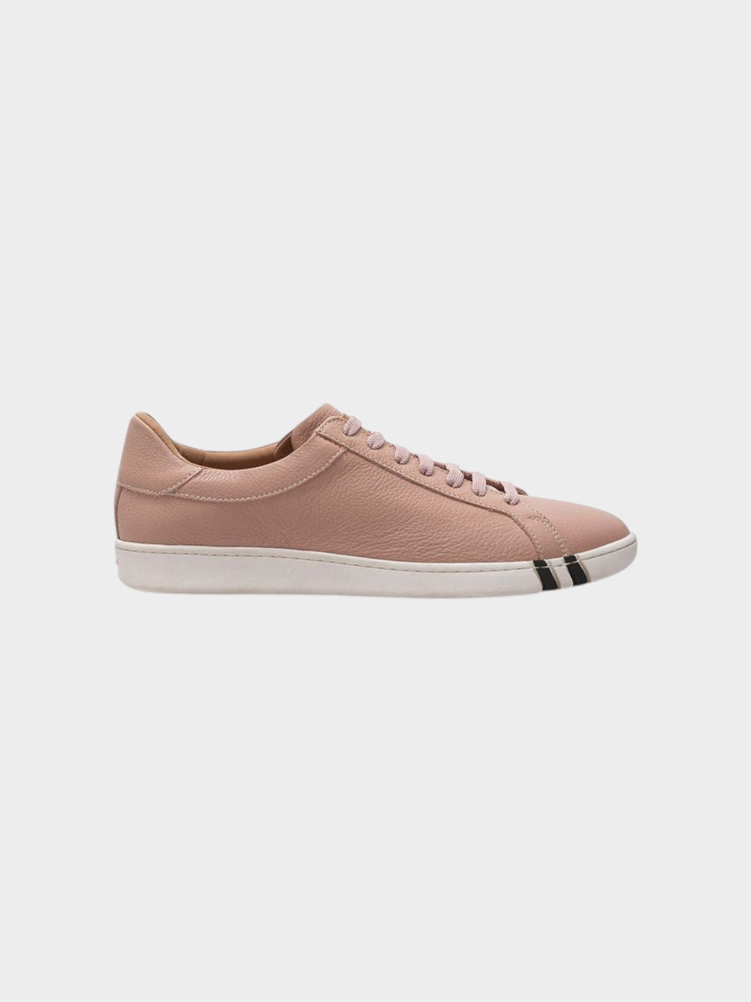 Bally Pink Leather Low Top Sneakers