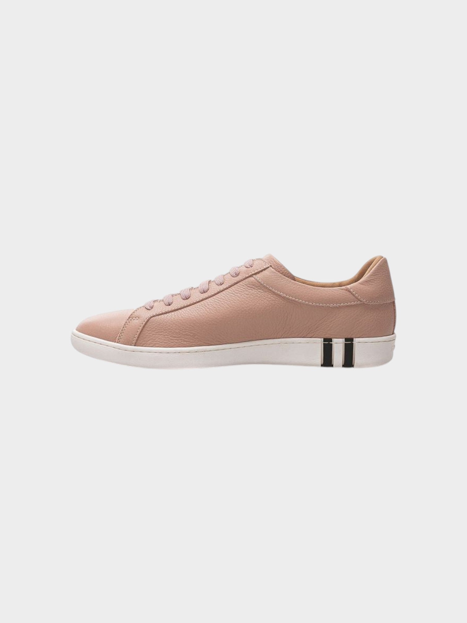 Bally Pink Leather Low Top Sneakers-thumbmail-2