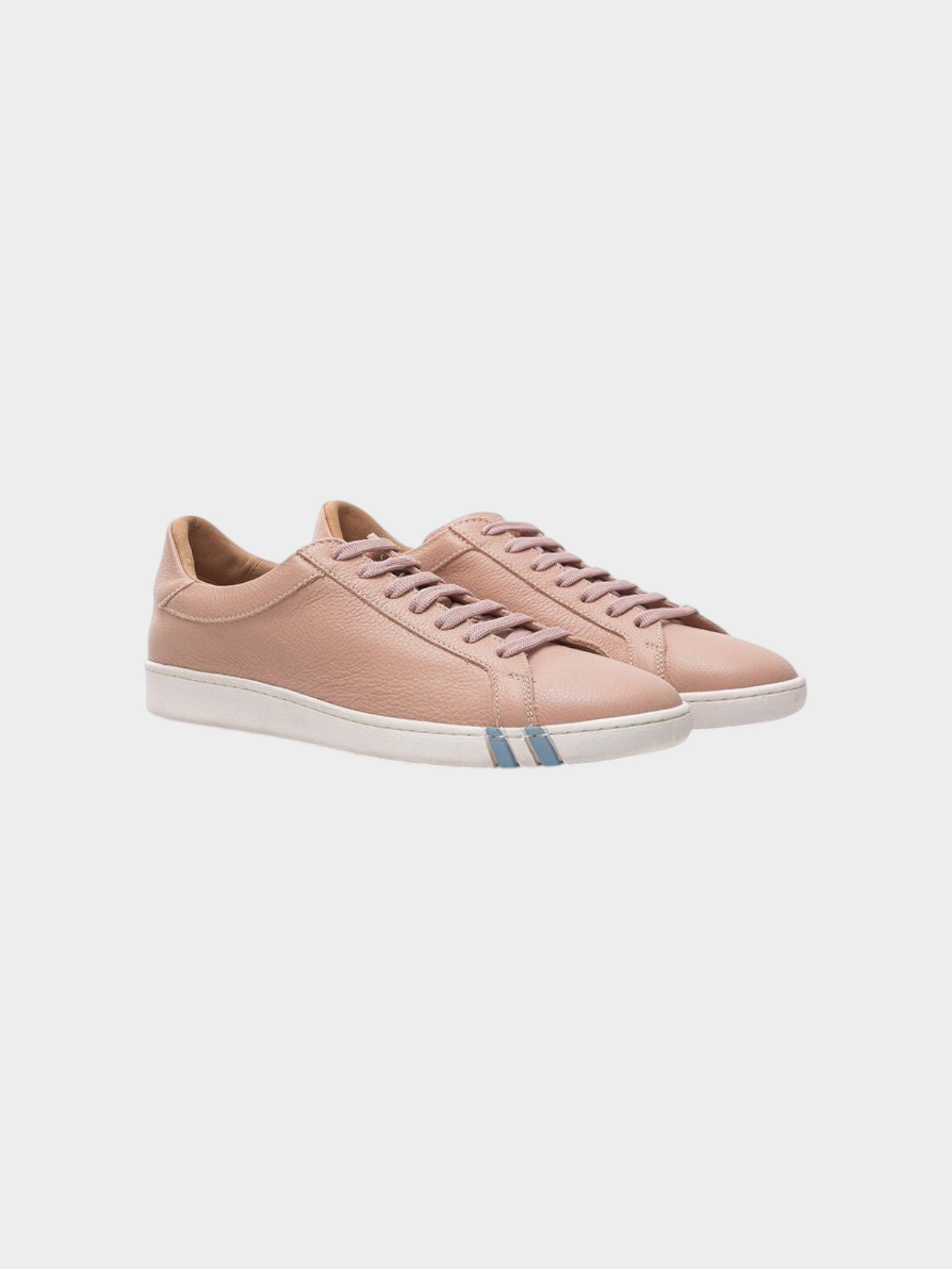 Bally Pink Leather Athletic Sneakers-thumbmail-3