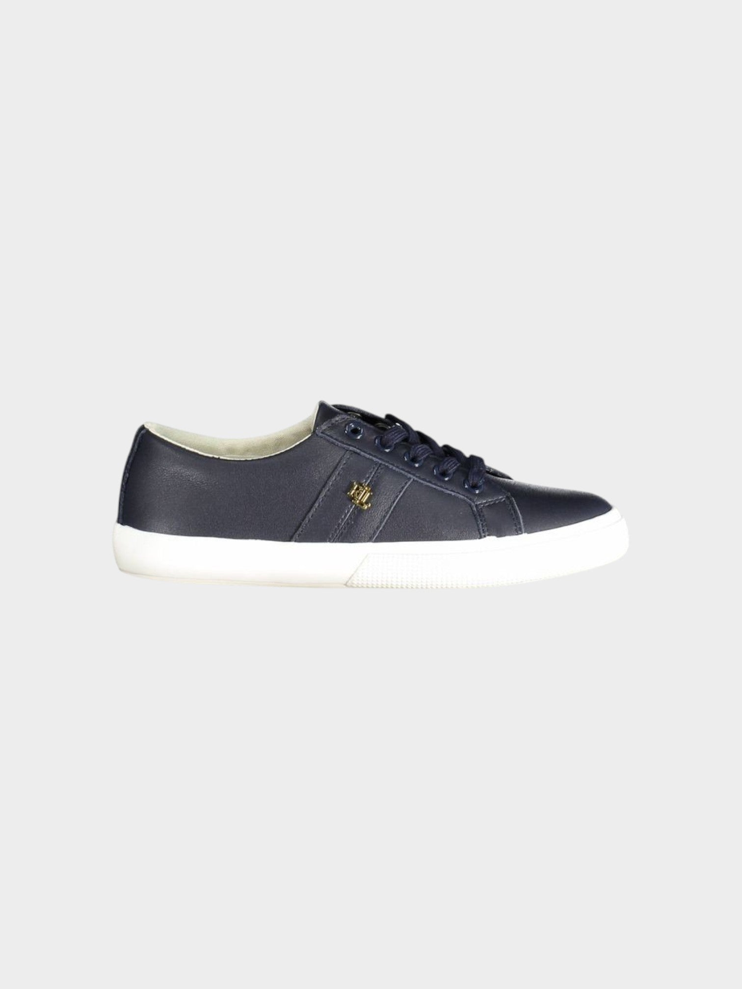 Ralph Lauren Blue Leather Women Sneaker