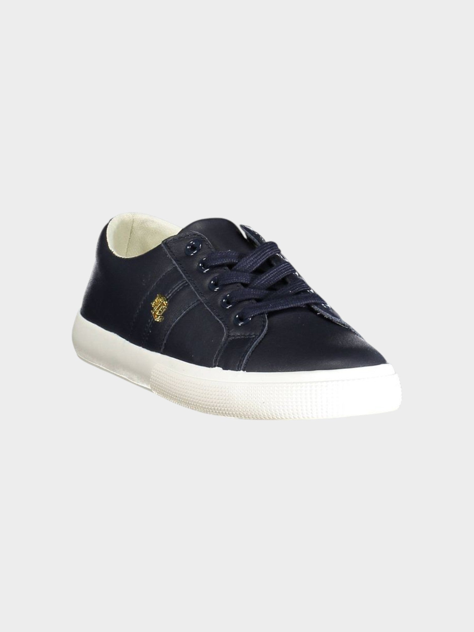 Ralph Lauren Blue Leather Women Sneaker-thumbmail-2