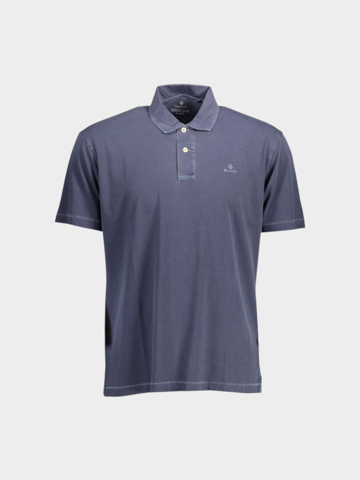 Gant Blu Cotton Mens Polo Shirt