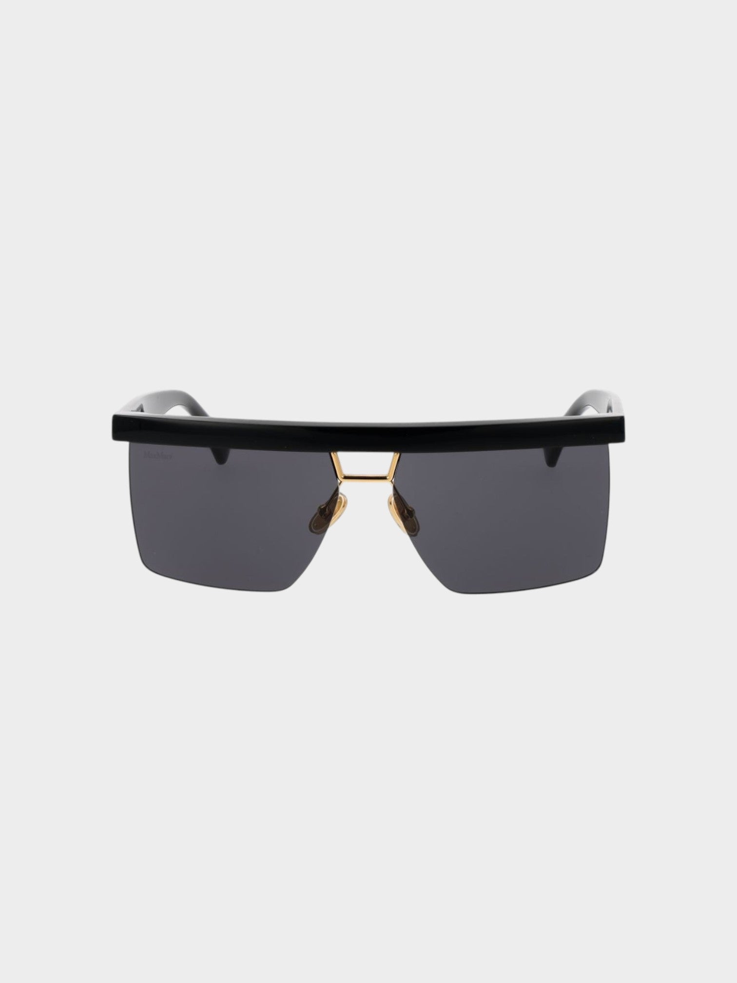 Max Mara Black Stainless Steel Sunglasses-thumbmail-2