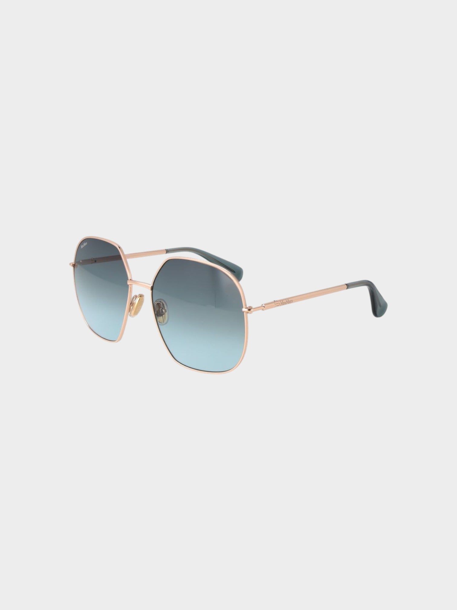 Max Mara Rose Gold Metal Sunglasses