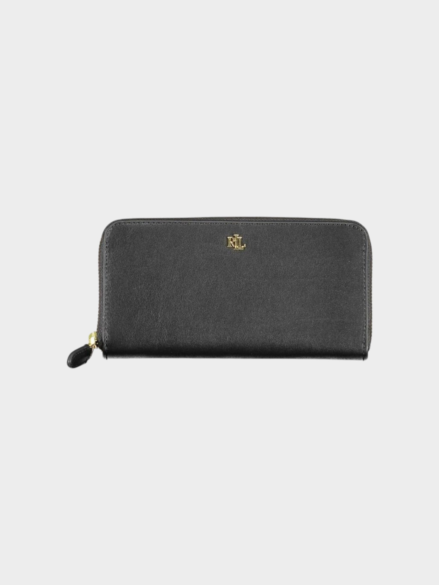 Ralph Lauren Black Leather Women Wallet