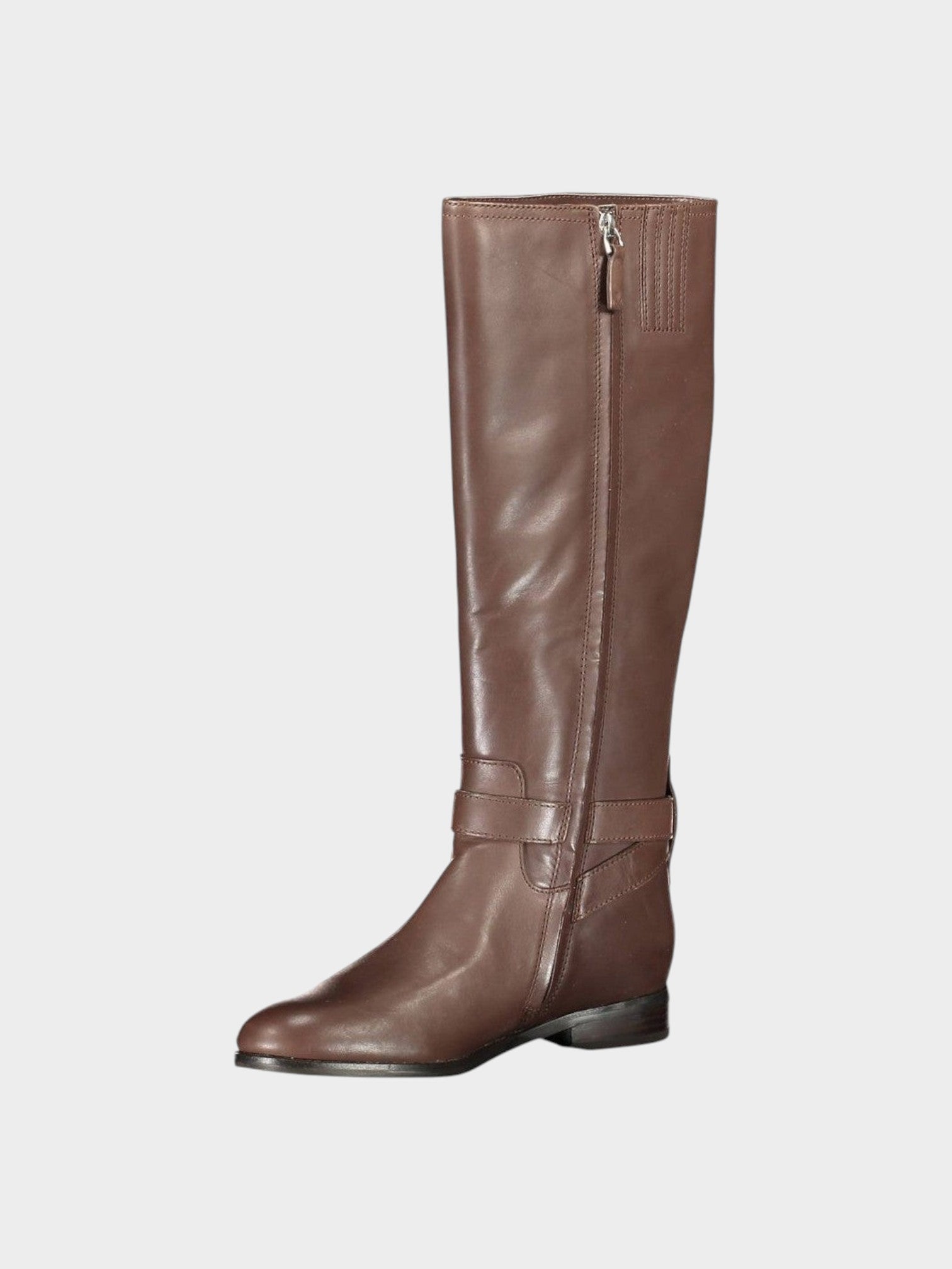 Ralph Lauren Brown Leather Women Boot-thumbmail-3