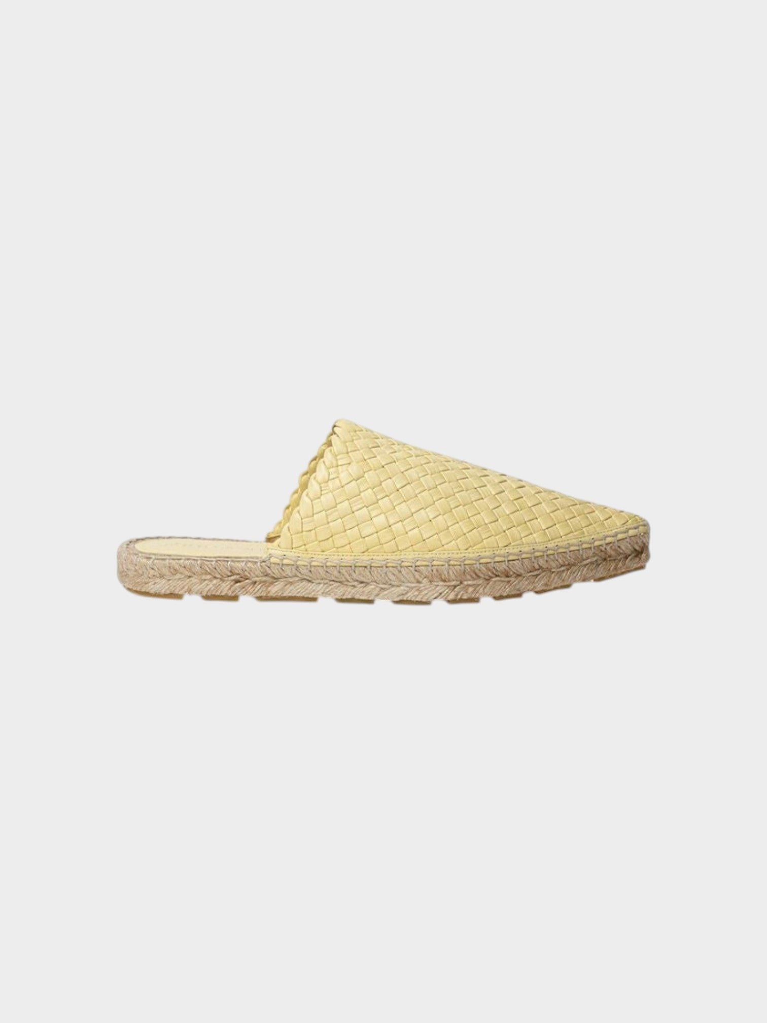 Bottega Veneta Yellow Leather Espadrille